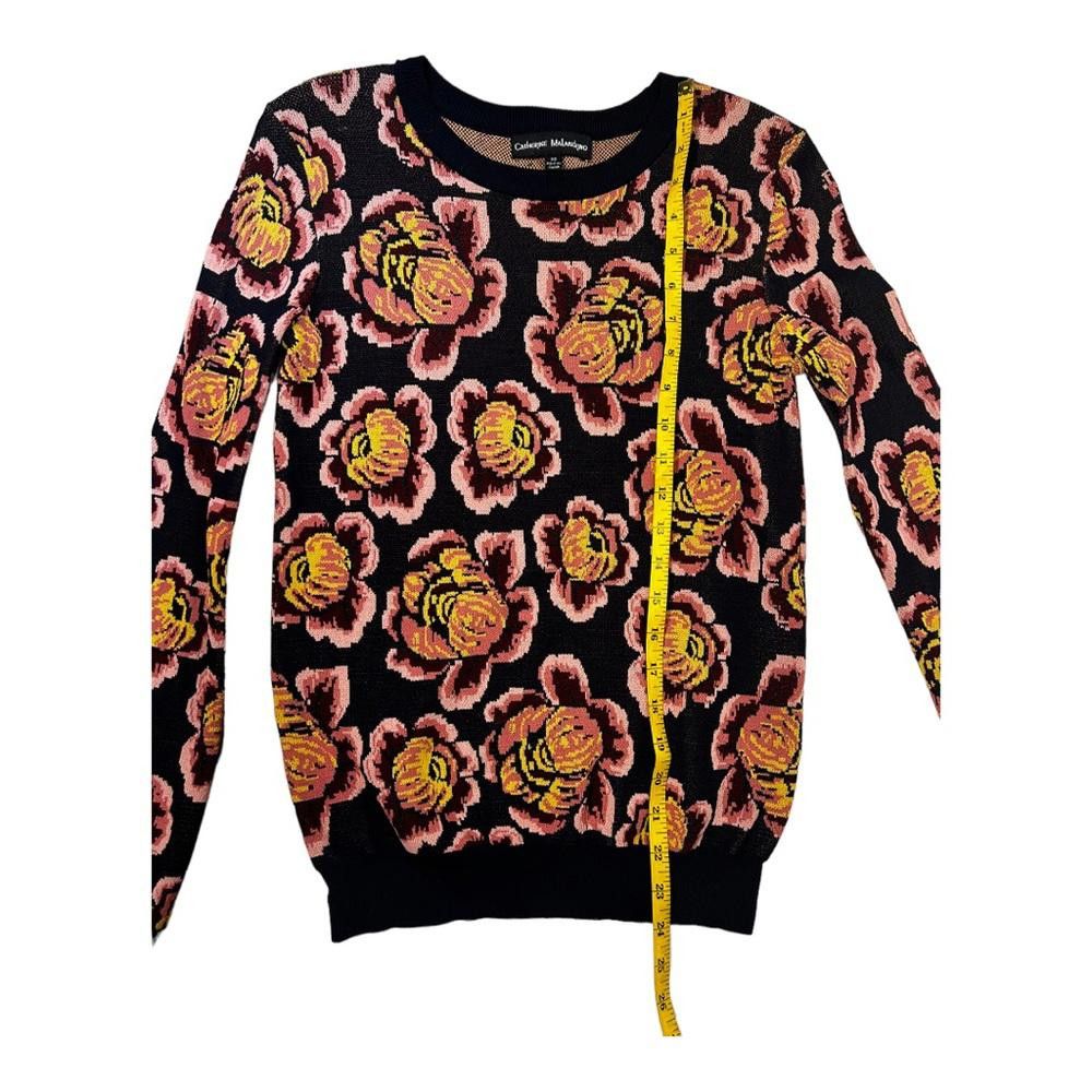 Designer Catherine Malandrino l Floral Sweater XS Size XS / US 0-2 / IT 36-38 - 4 Thumbnail
