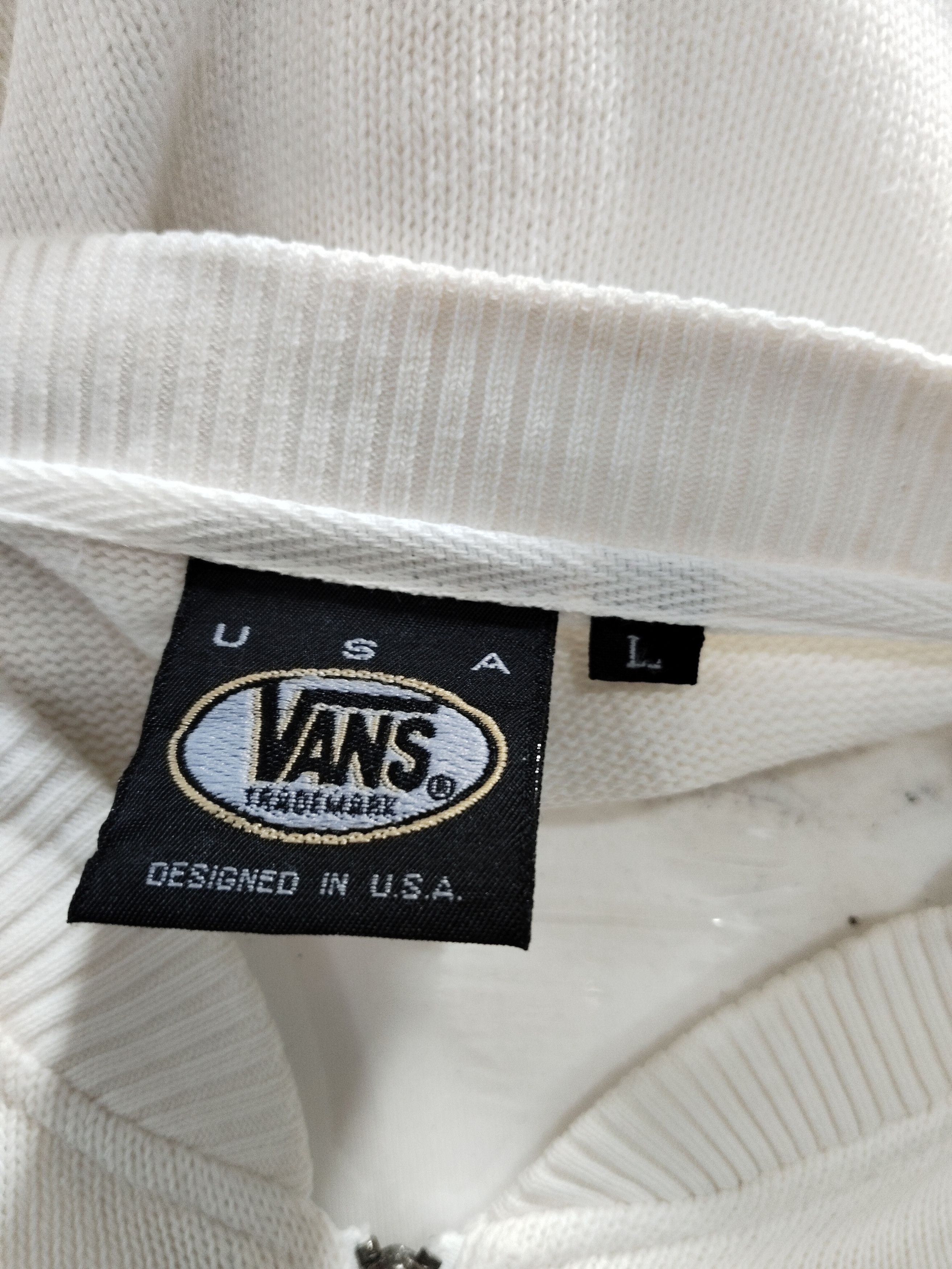 Vans × Vintage Vintage Vans Side Stripe Embroidery Logo Zipper Sweatshirt Size US L / EU 52-54 / 3 - 4 Thumbnail