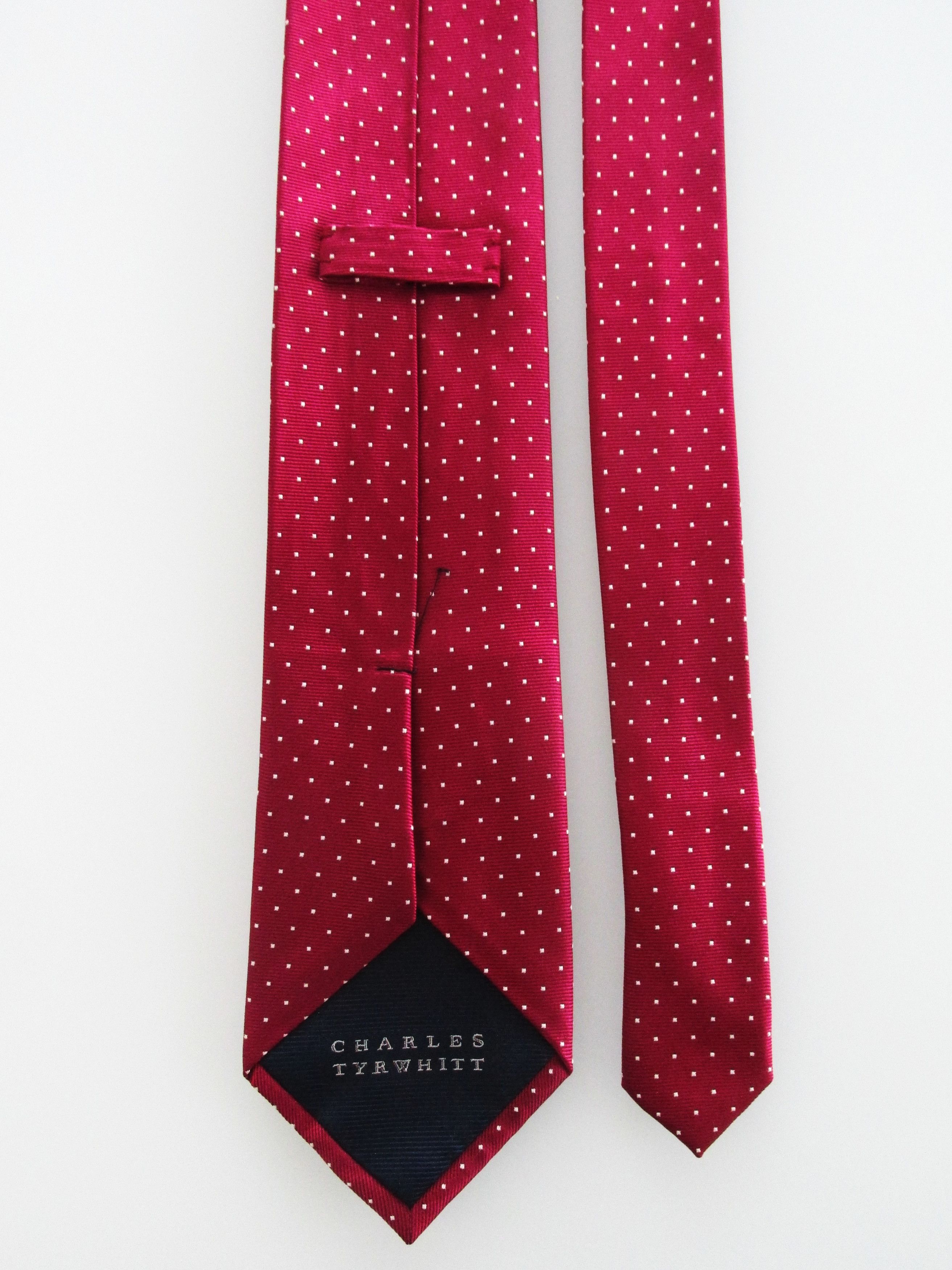 Charles Tyrwhitt Charles Tyrwhitt (NWOT) Men's Slim Silk Tie Size ONE SIZE - 4 Thumbnail