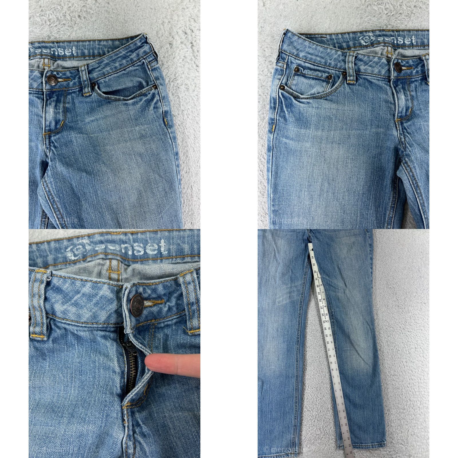 Vintage Bullhead Jeans Women 5 Blue Denim Straight Leg 5-Pocket Stretch Size 27" / US 4 / IT 40 - 8 Thumbnail