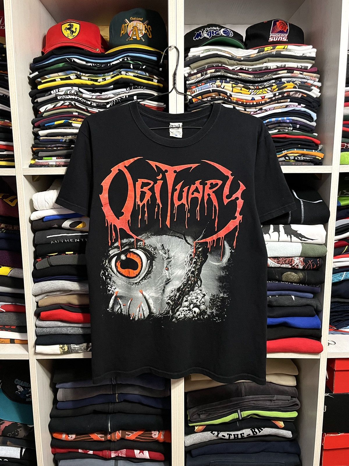 Band Tees Vintage 2005 Obituary Cause Of Death Metal Band T-Shirt Size US M / EU 48-50 / 2 - 1 Thumbnail