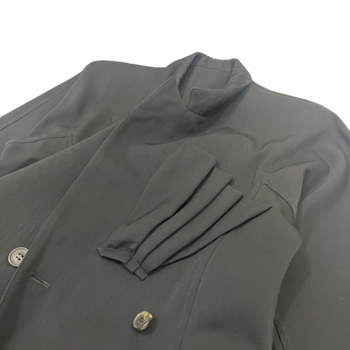 Yohji Yamamoto 🔥Y’s Yohji Yamamoto Wool Double Breasted Jacket Size L / US 10 / IT 46 - 9 Thumbnail