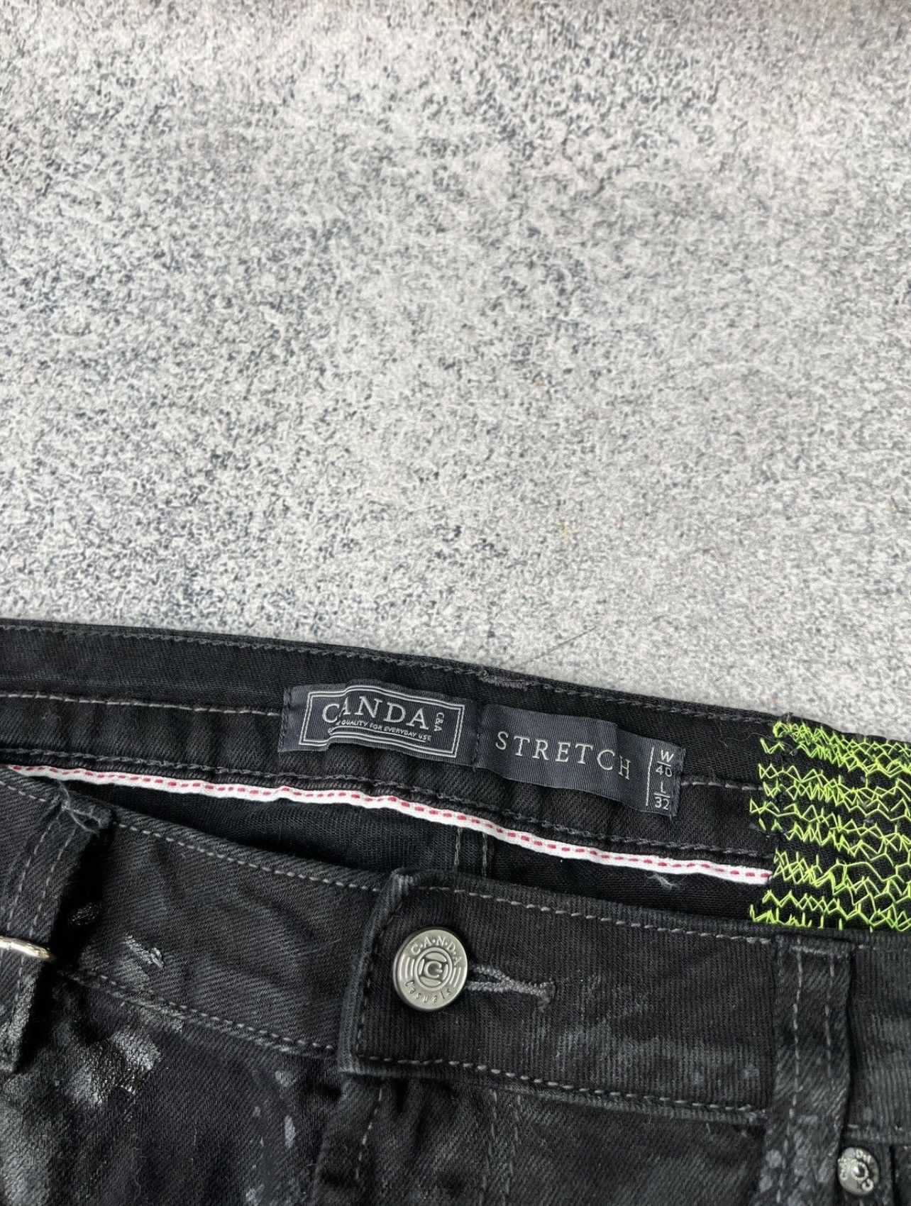 Other Vintage punk rock goth emo metal dark ripped crazy jeans Size US 40 / EU 56 - 9 Thumbnail