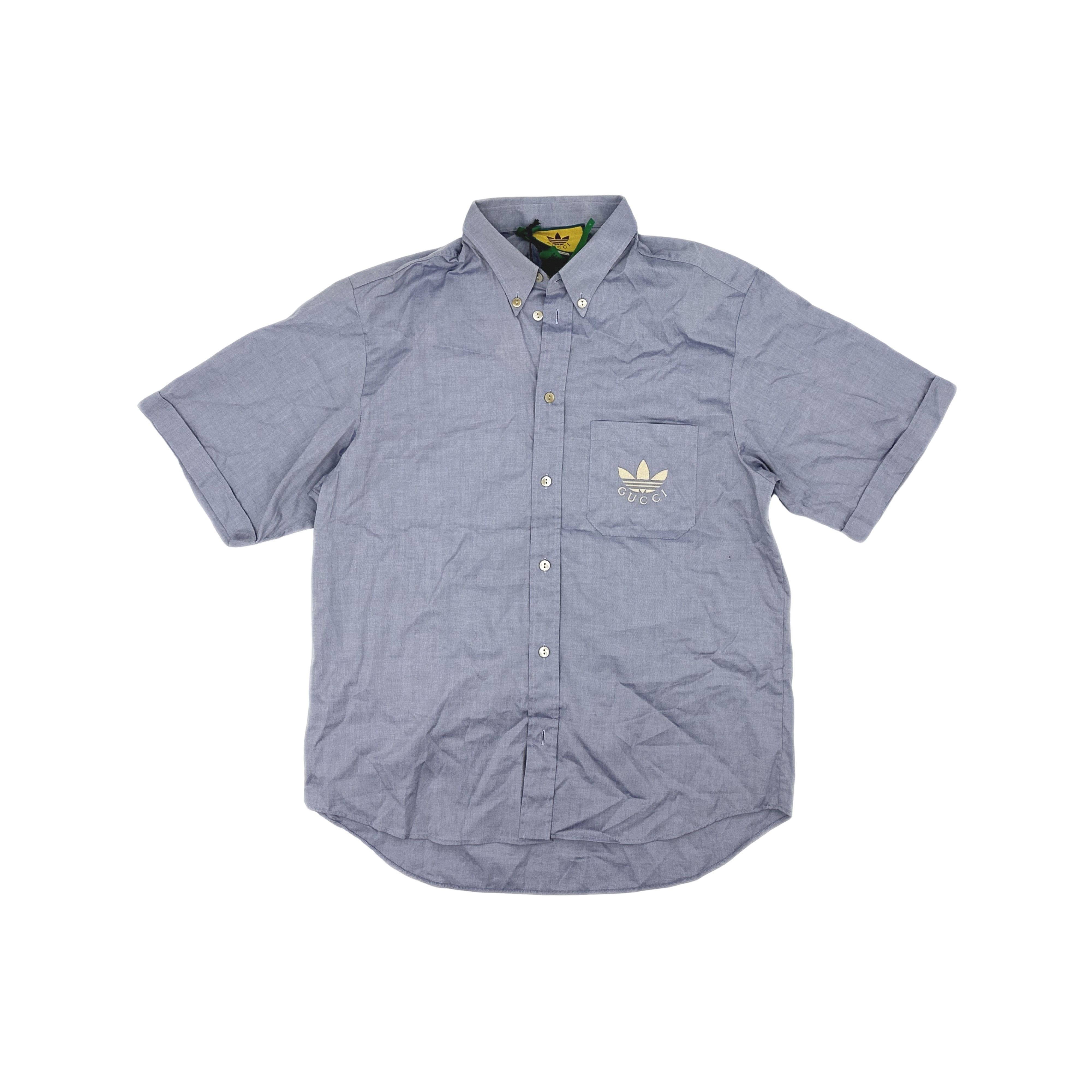 Gucci Gucci x Adidas Embroidered Short Sleeve Shirt 50 Size US M / EU 48-50 / 2 - 1 Thumbnail
