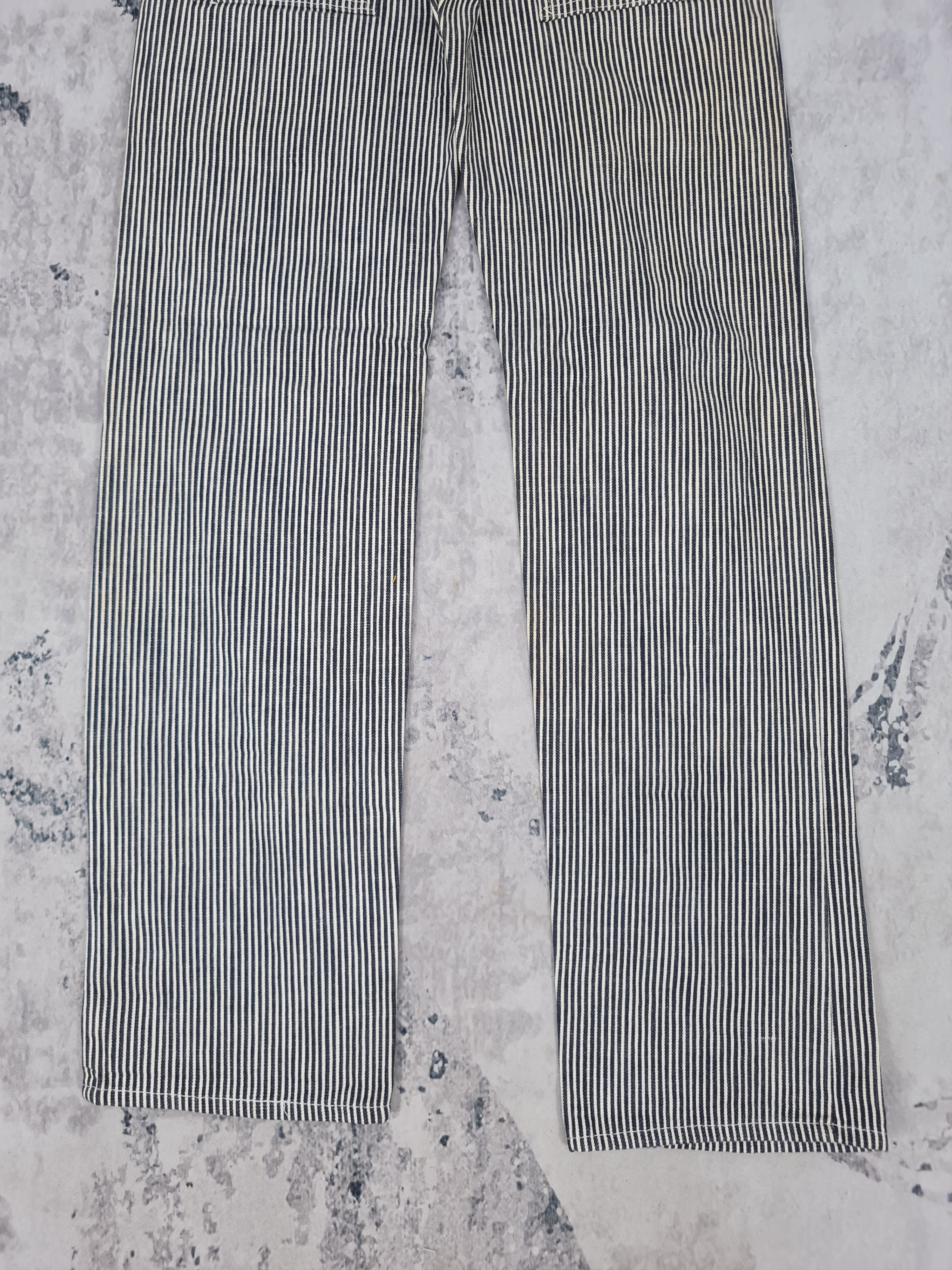 Japanese Brand Japanese Brand Bush Striped Workwear Pants 30x31.5 JB0186 Size US 30 / EU 46 - 10 Thumbnail