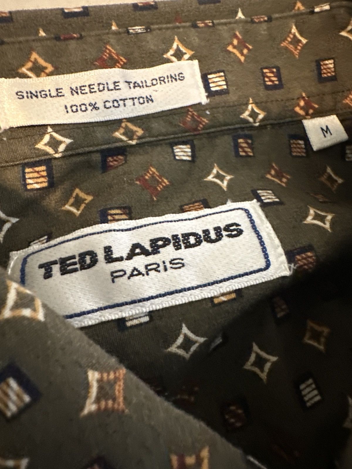TED LAPIDUS Ted Lapidus Short Sleeve Shirt Size US M / EU 48-50 / 2 - 4 Thumbnail