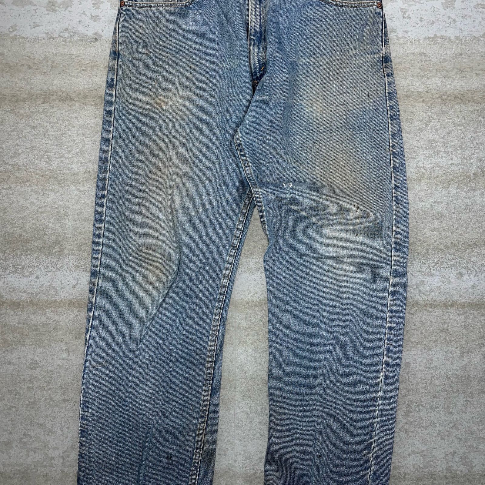 Levi's Vintage 90s Levis Jeans 505 38x32 Straight Fit Light Wash Size US 38 / EU 54 - 5 Thumbnail