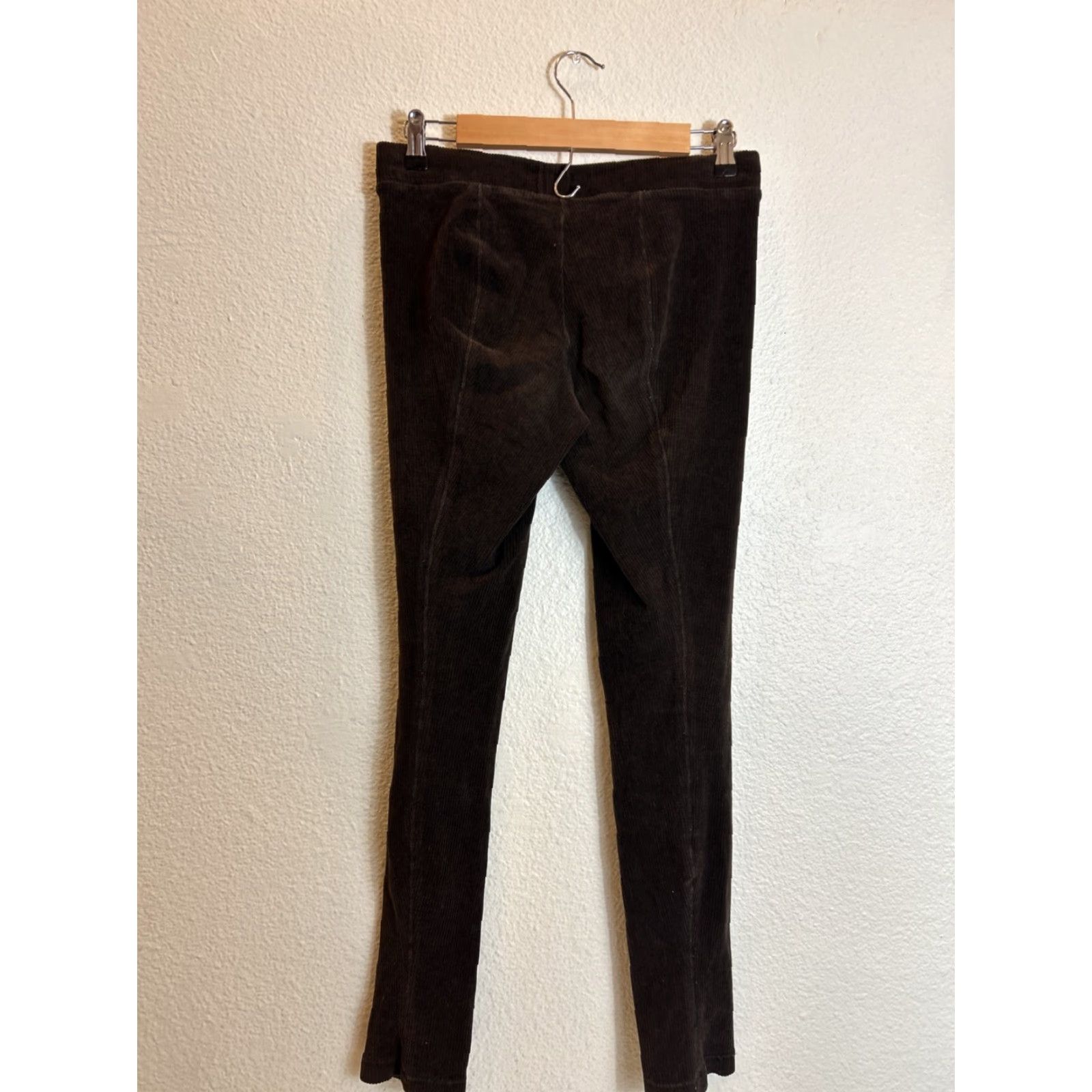 Vince Vince Womens Large Corduroy Brown Pull On Pants Cotton Virgin Wool Chino 28x30 L Brown Womens Pants Size 36" / US 14 / IT 50 - 7 Thumbnail