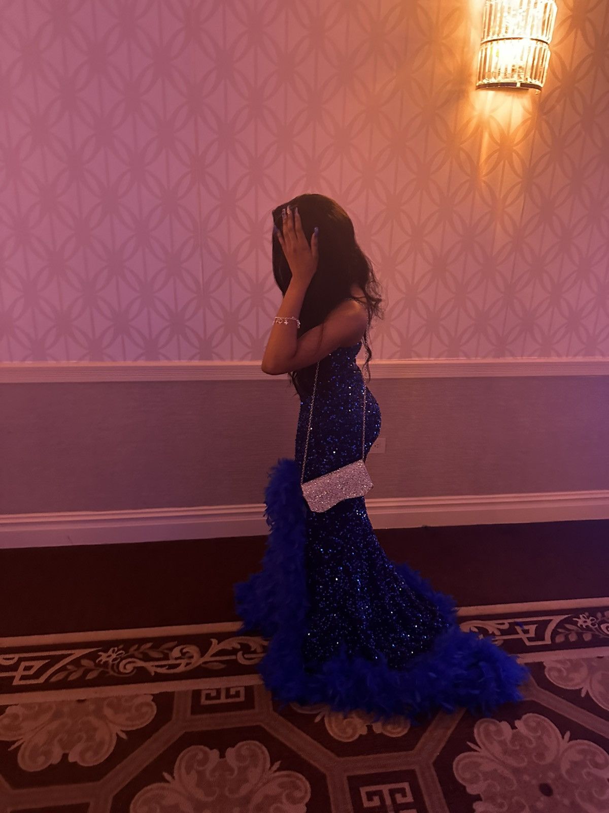Other Blue Custom Prom dress Size XS / US 0-2 / IT 36-38 - 7 Thumbnail