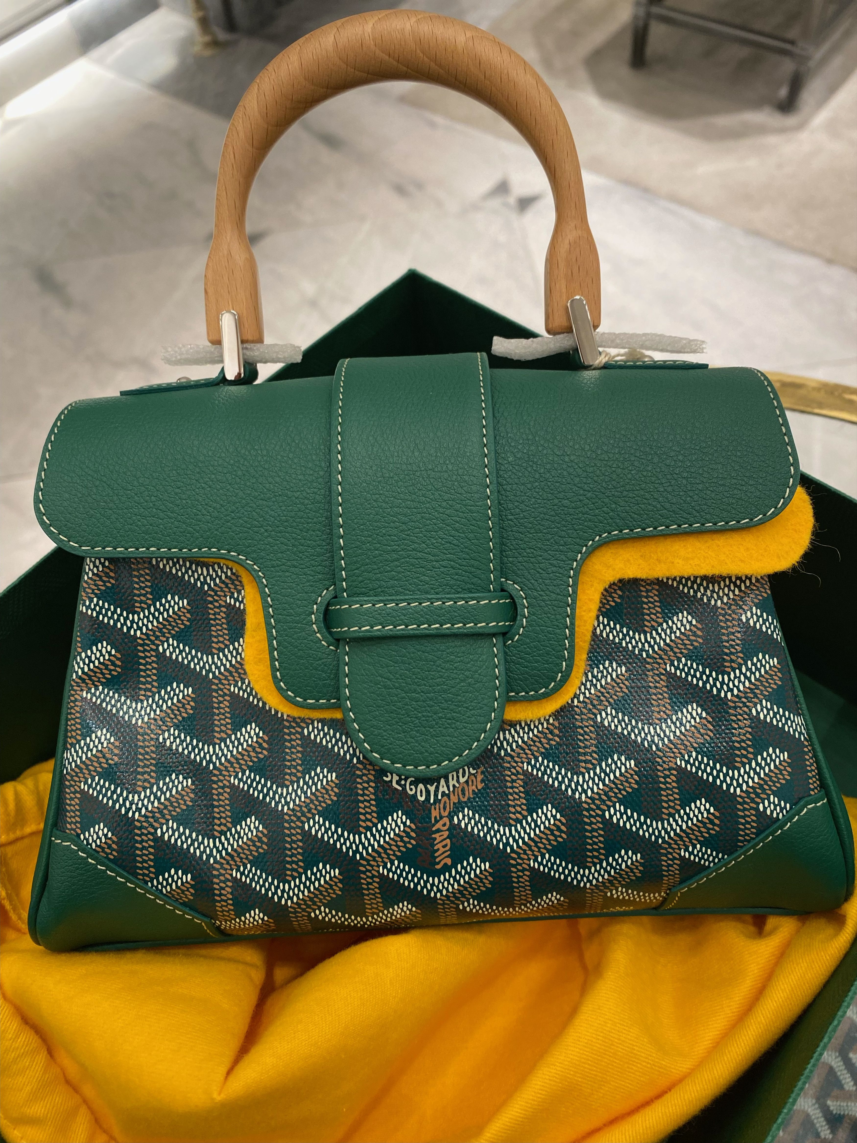 Goyard New Goyard Green Saigon Souple Mini Top Handle Bag Grailed