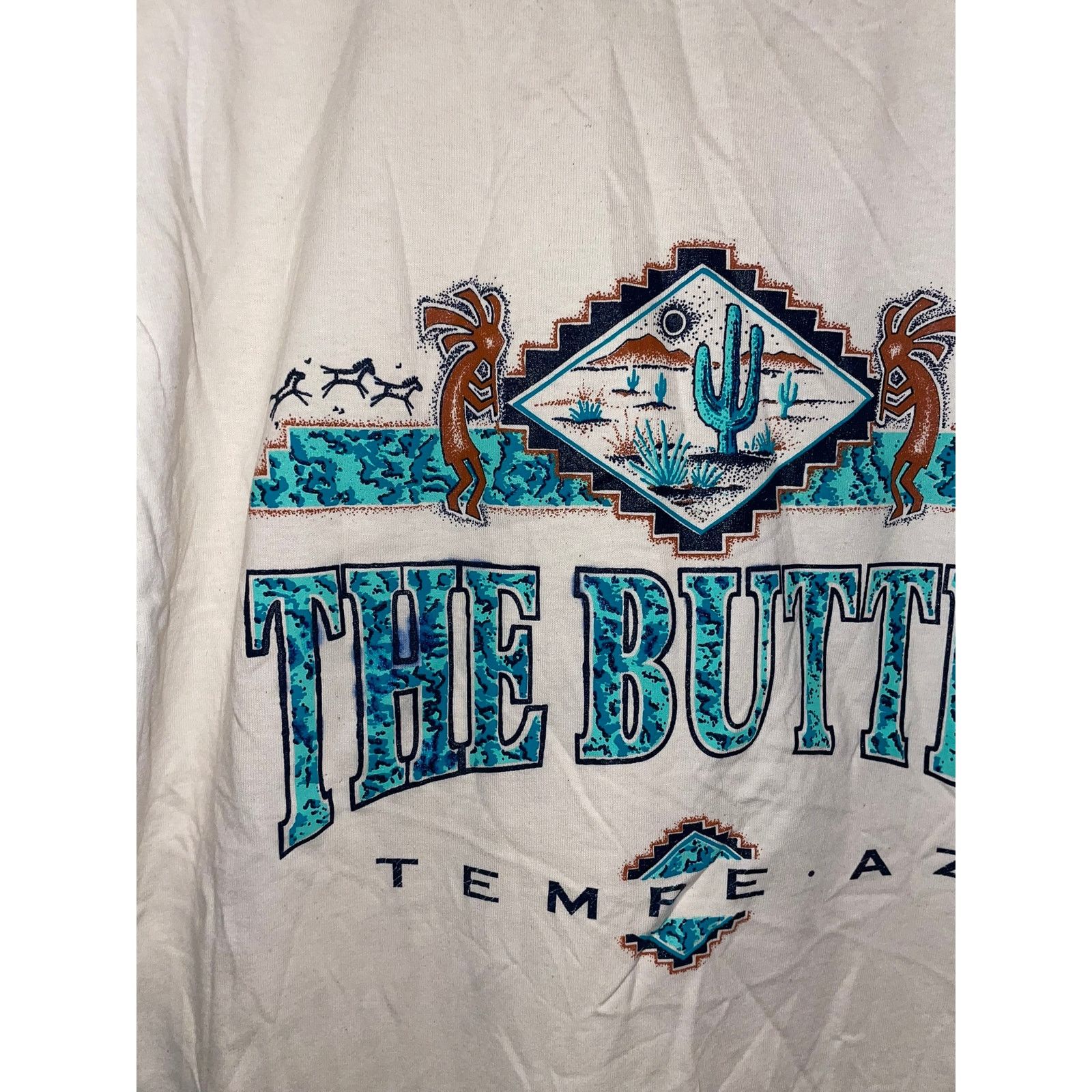 Jerzees Vintage Arizona The Buttes Tempe Kokopelli Beige Shirt Size US L / EU 52-54 / 3 - 2 Thumbnail