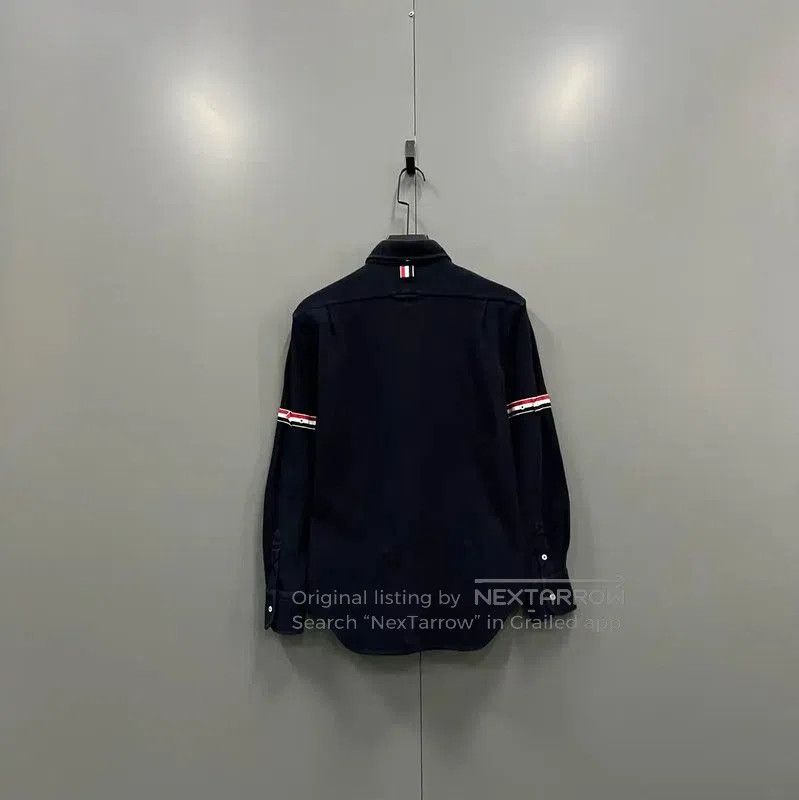 Thom Browne Thom Browne Navy Long Sleeve Shirt for Men . Size US M / EU 48-50 / 2 - 3 Thumbnail