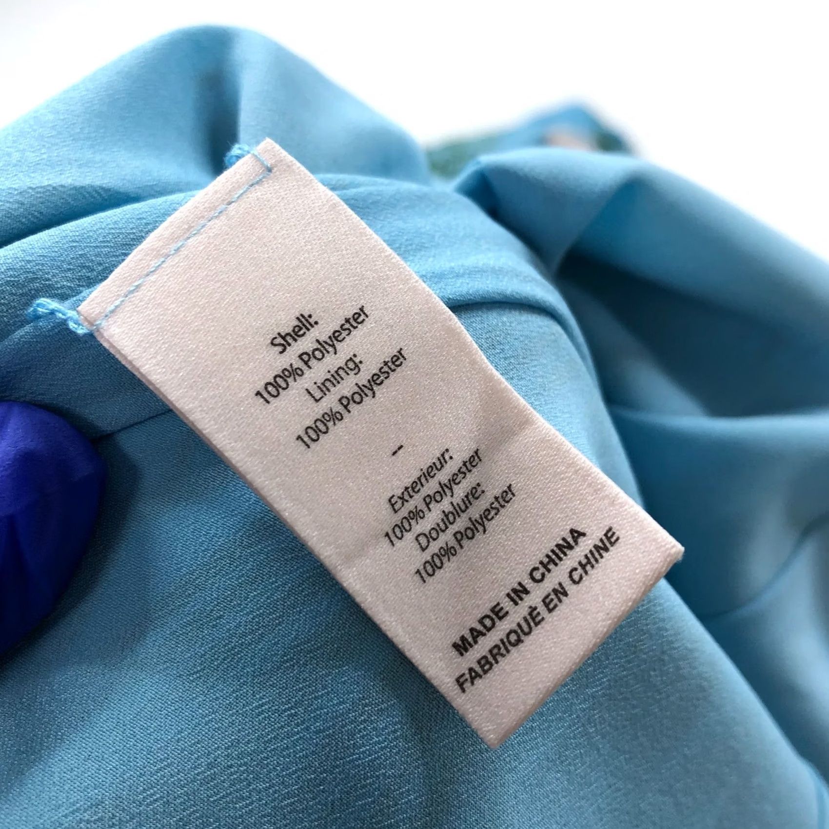 Cinq a Sept Cinq a Sept Dress Mermaid Puff Sleeve Zip Open Front 4 Polyester Blue Green Dress Shirt Womens Regular Blue Modern Geometric Pattern Long Dress Size S / US 4 / IT 40 - 6 Thumbnail