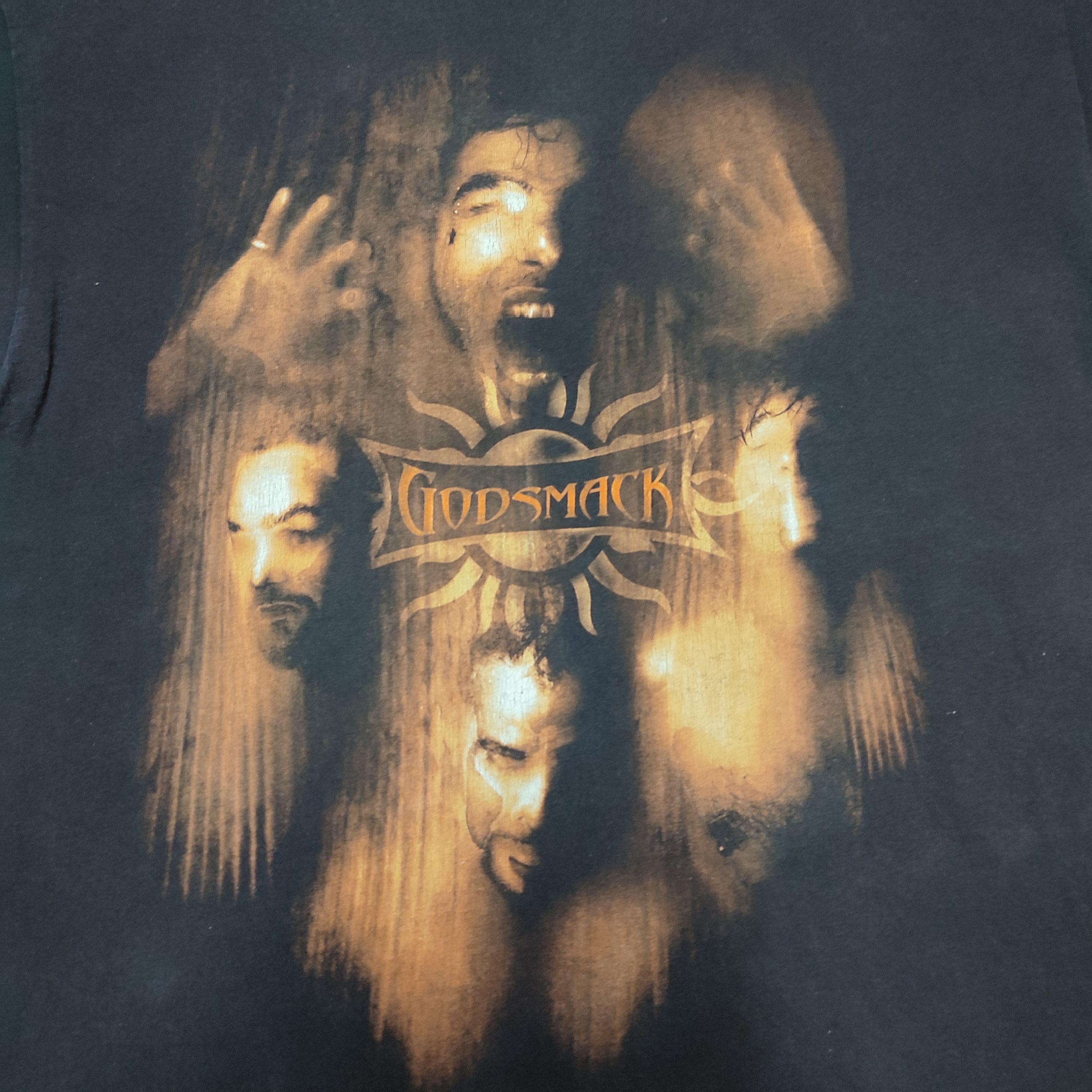 Band Tees × Vintage Vintage 2003 Godsmack Faceless Tour Tennessee River T-shirt Size US L / EU 52-54 / 3 - 3 Thumbnail
