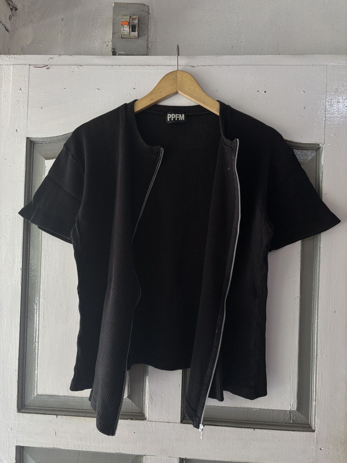 PPFM Vintage PPFM Zip Ribbed Tshirt Size US M / EU 48-50 / 2 - 1 Thumbnail