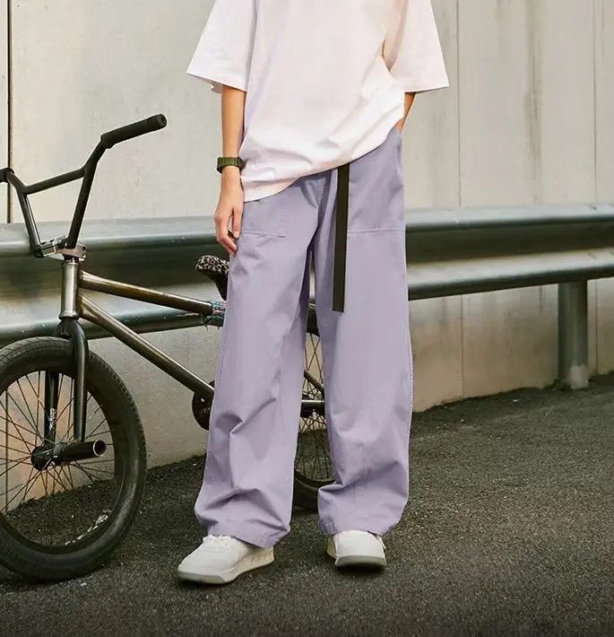 Designer × Japanese Brand Vintage Streetwear Japanese Design Loose Casual Pants Size US 32 / EU 48 - 2 Thumbnail