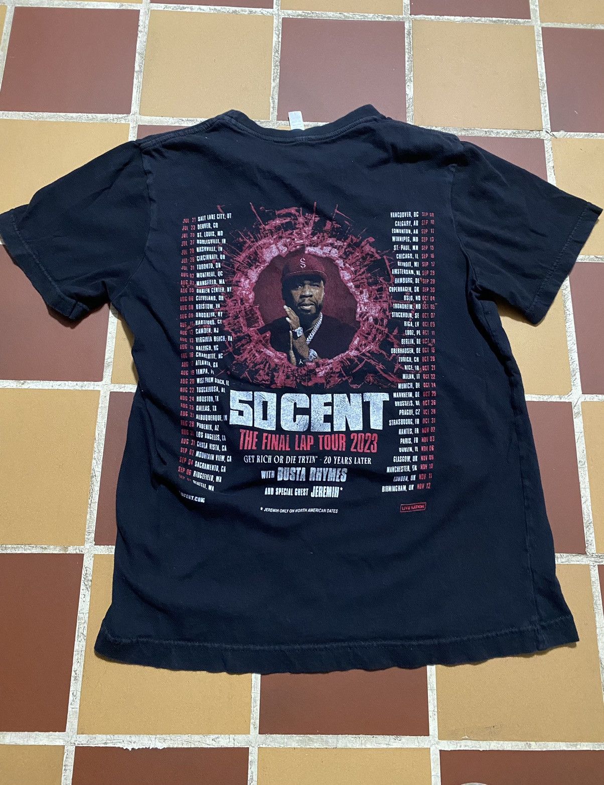 Rap Tees 50 CENT final lap tour vintage rap t-shirt small Size US S / EU 44-46 / 1 - 3 Thumbnail