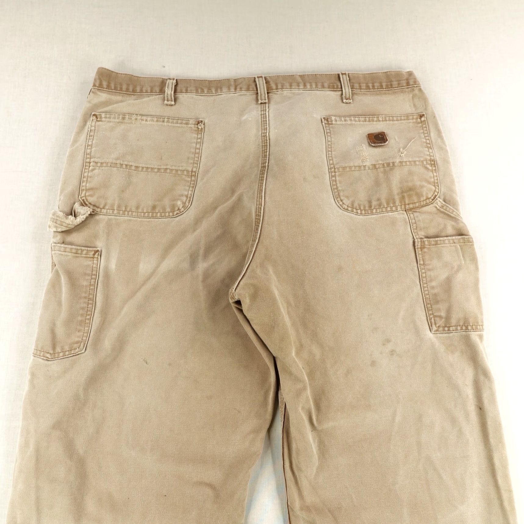 Carhartt Carhartt Pants Men's 42x34 Brown Cotton Workwear Dungaree Fit Carpenter Distressed Canvas Size US 42 / EU 58 - 5 Thumbnail
