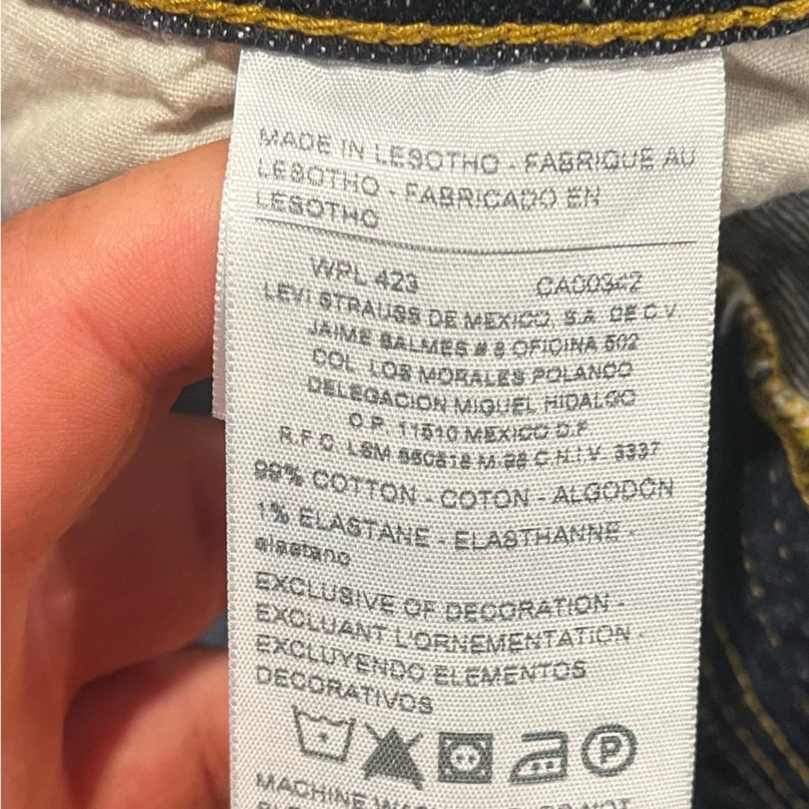 Levi's Levis Signature Straight Jeans Mid Rise Whisker Size US 30 / EU 46 - 9 Thumbnail