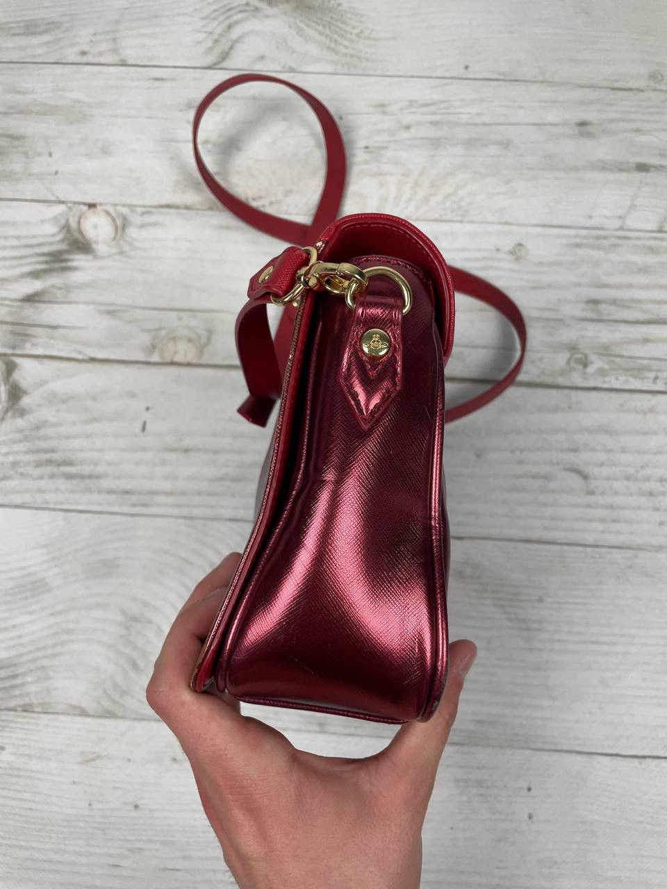 Vivienne Westwood Vivienne Westwood Anglomania Shoulders Bag Orb Leather Size ONE SIZE - 13 Thumbnail