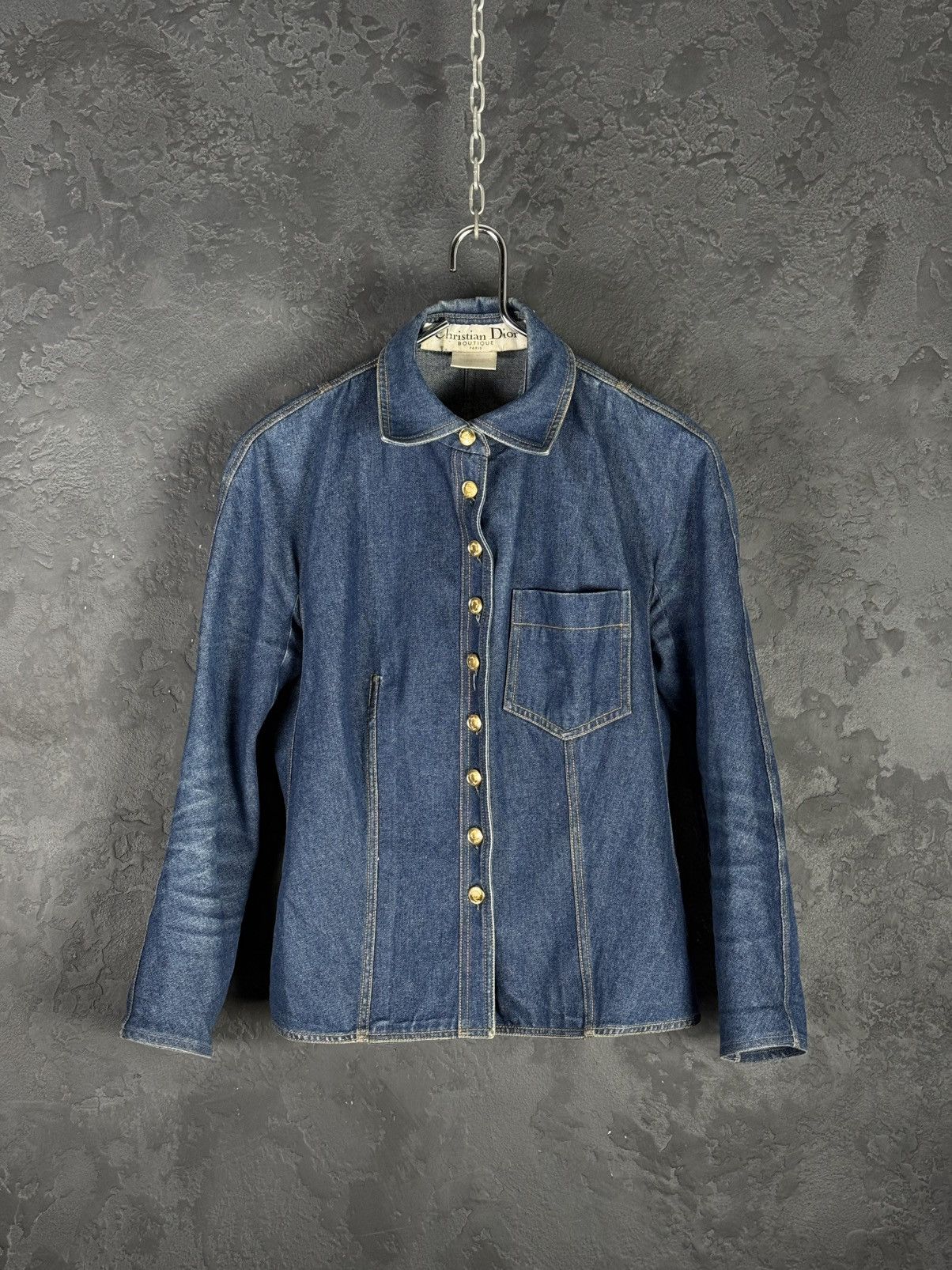Dior Vintage CHRISTIAN DIOR BOUTIQUE Embroidered Denim Jacket Size M / US 6-8 / IT 42-44 - 5 Thumbnail