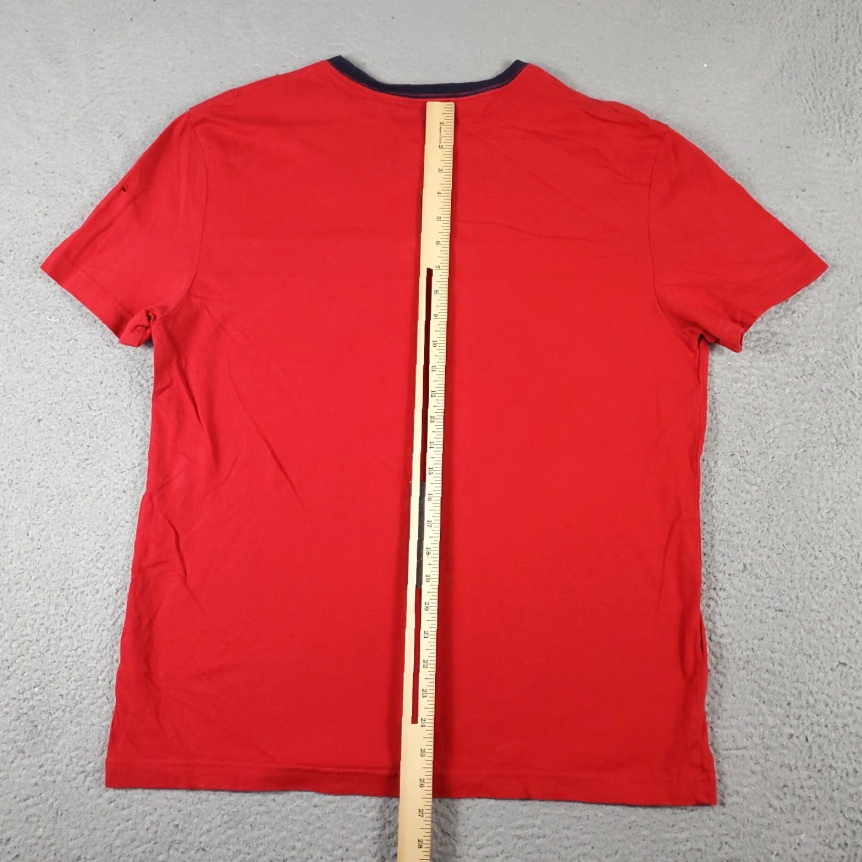 Tommy Hilfiger VINTAGE Tommy Hilfiger T-Shirt Men Large Red Cotton Casual Short Sleeve Logo American Size US L / EU 52-54 / 3 - 4 Thumbnail