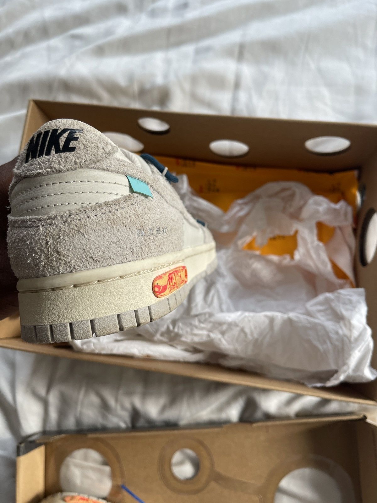Nike × Off-White Nike Dunk Low Size US 9.5 / EU 42-43 - 5 Thumbnail