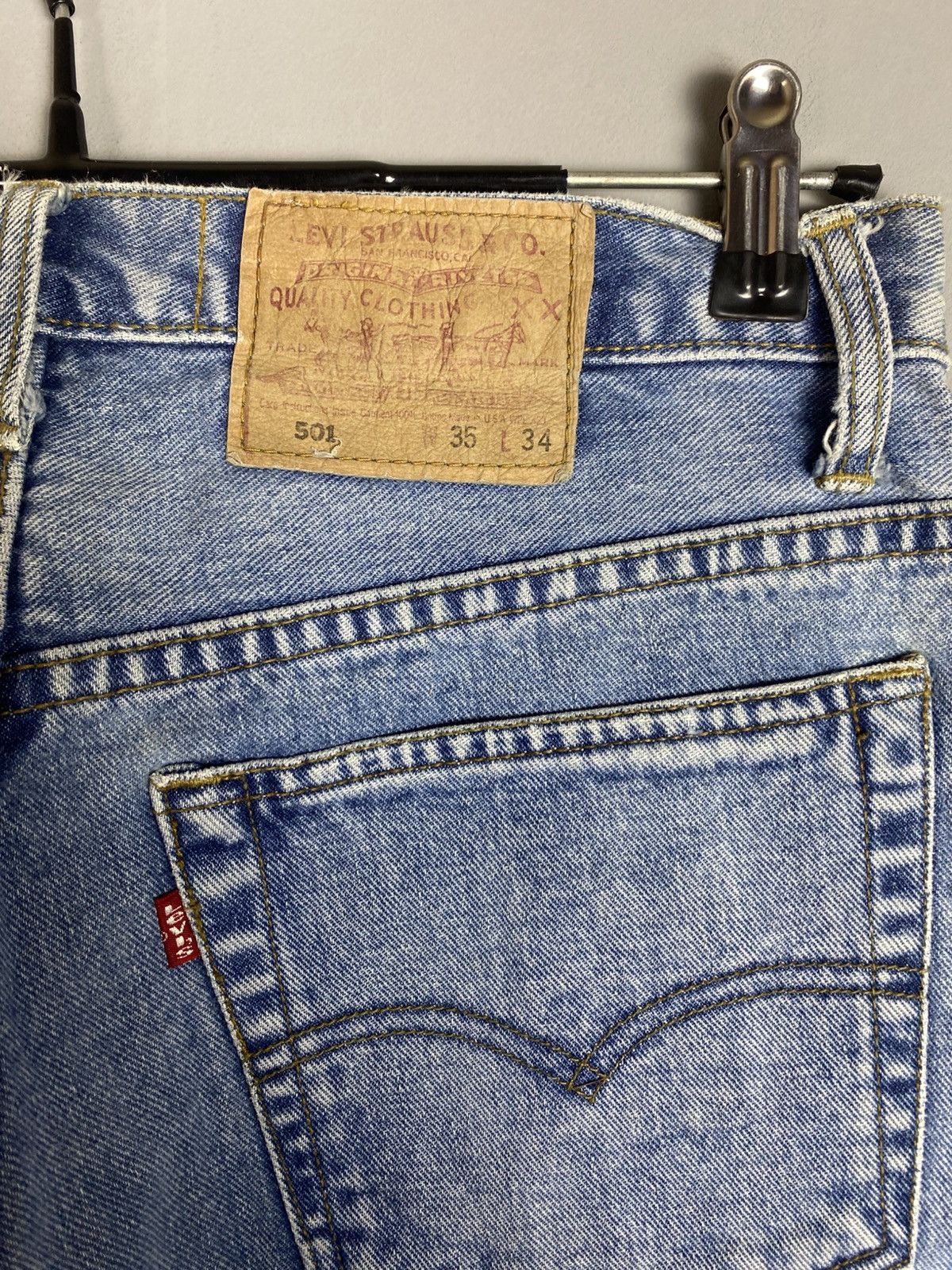 Levi's Vintage 90s Levi’s 501 jeans denim Size US 35 - 5 Thumbnail