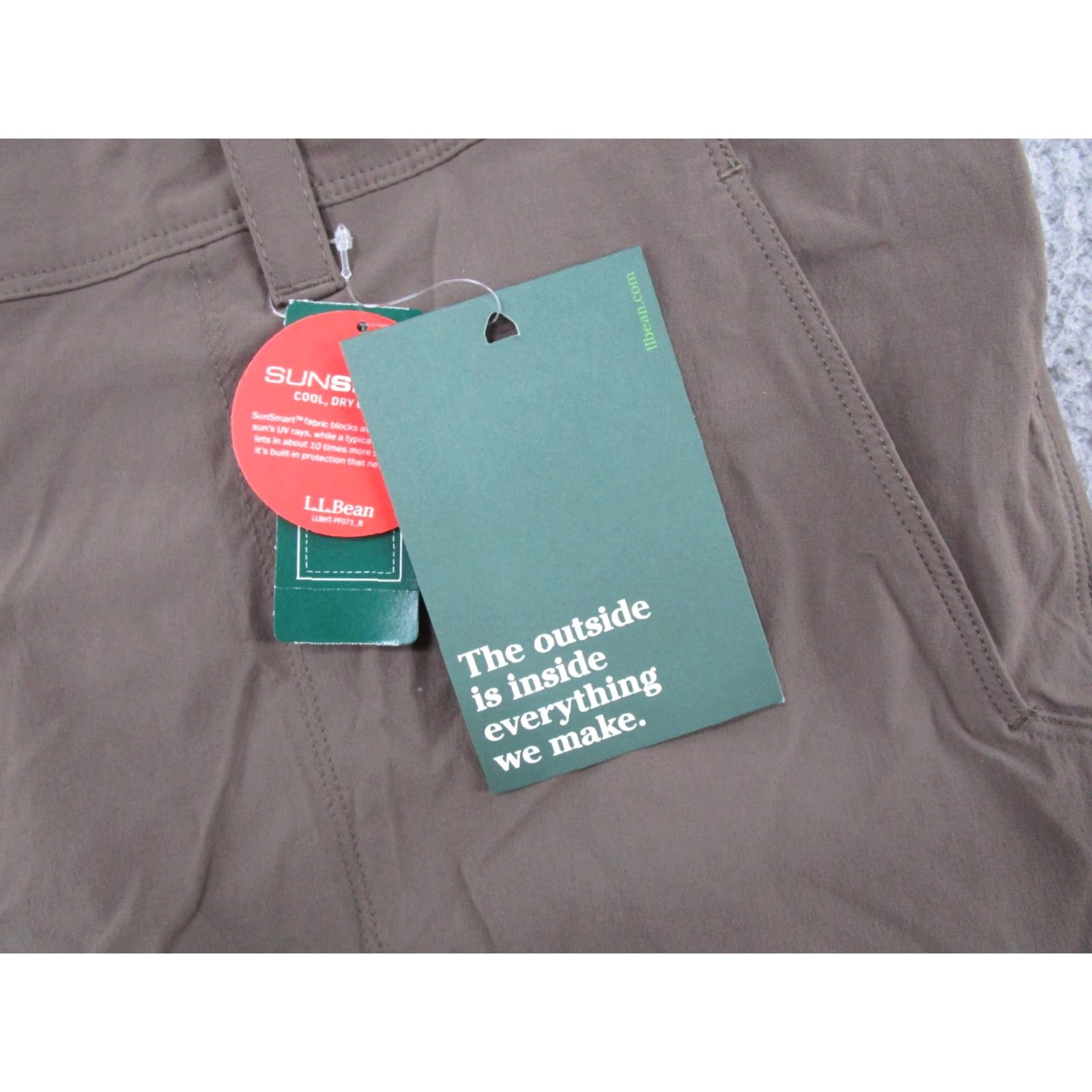 Vintage L.L. Bean Cresta 506421 Brown Cargo Stretch Water Resistant Hiking Pants 44x30 Mens Size US 44 / EU 60 - 2 Thumbnail