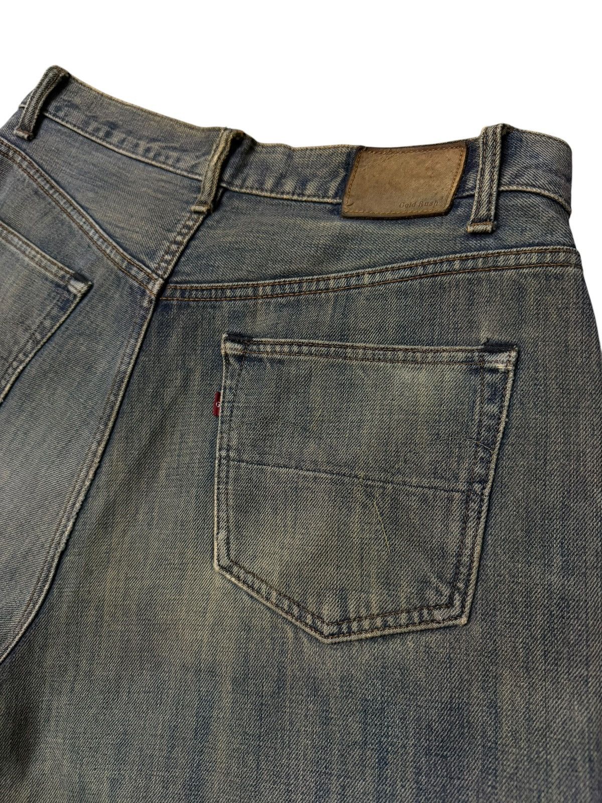 Japanese Brand Vintage Gold Rush Japan Y2K Wide Leg Denim Jeans | W33 Size US 33 - 8 Thumbnail