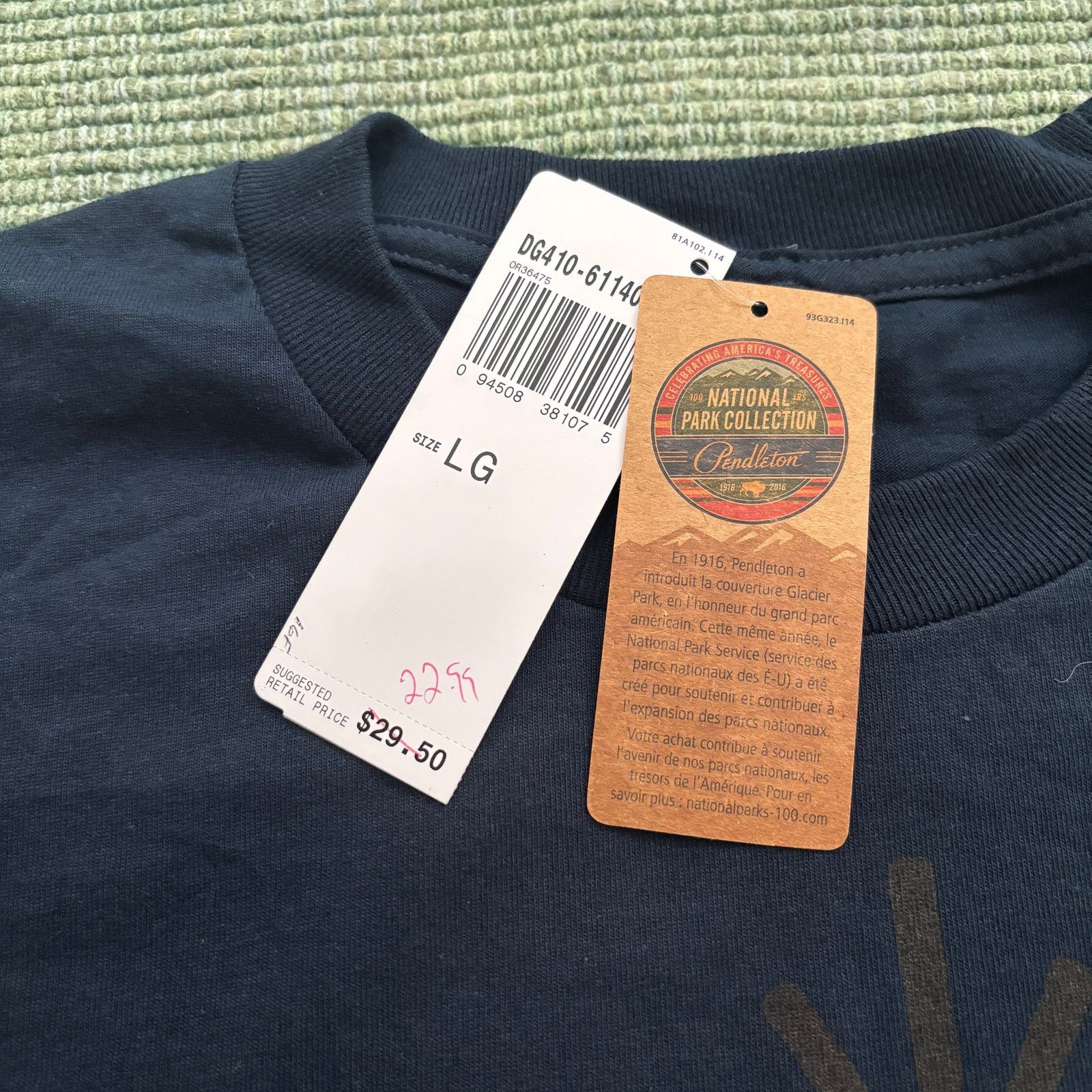 Pendleton Deadstock NWT Pendleton National Park Service Tee Shirt Size US XL / EU 56 / 4 - 5 Thumbnail