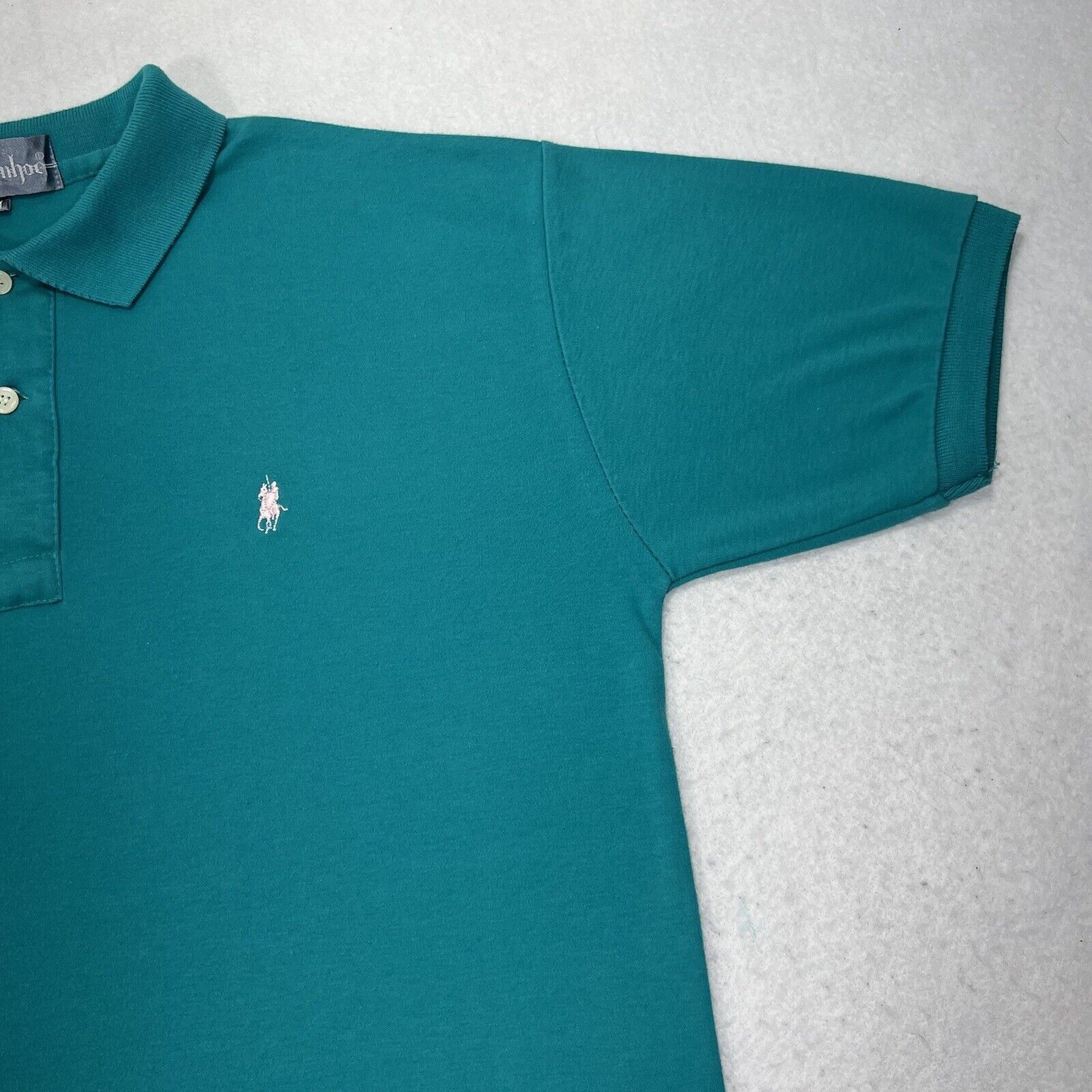 Other Ivanhoe Medium Teal Blue Polo Shirt Embroidered Logo Size US M / EU 48-50 / 2 - 4 Thumbnail