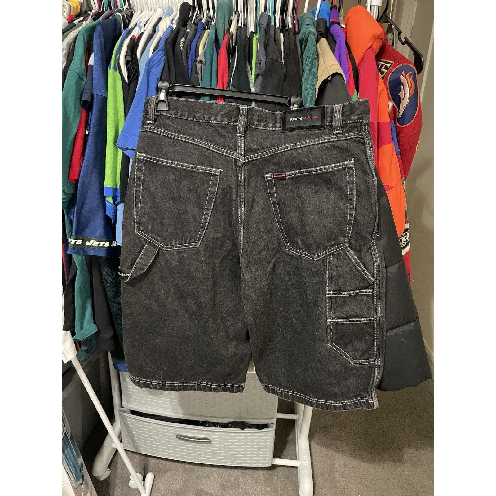 Fubu Size 36- Vintage FUBU Denim Shorts Men's Baggy Y2K Size US 36 / EU 52 - 2 Thumbnail