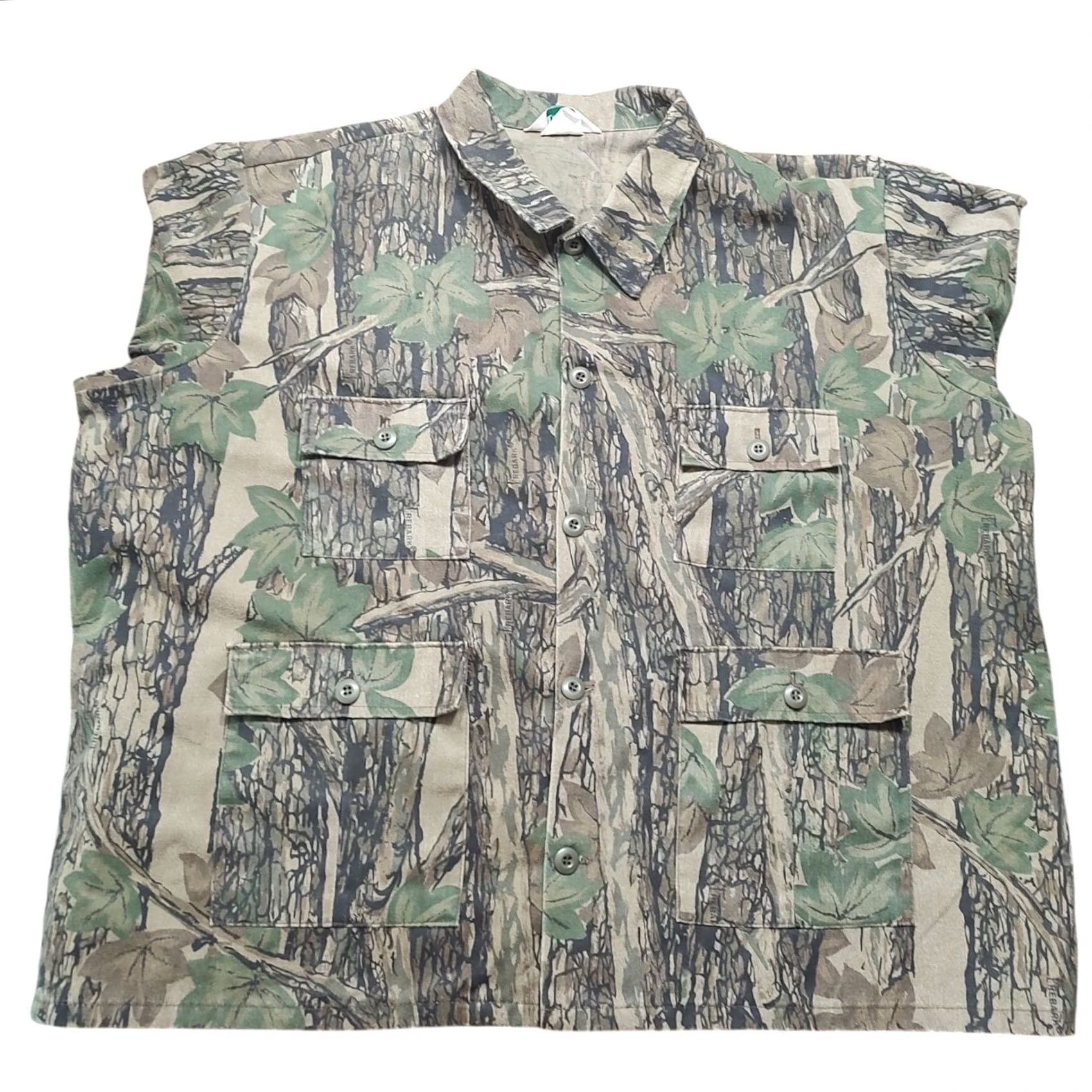 Vintage VINTAGE Key Trebark Camo Button Shirt Jacket Pockets Mens XXL Made In USA Flannel 90s 80s Size US XXL / EU 58 / 5 - 2 Thumbnail