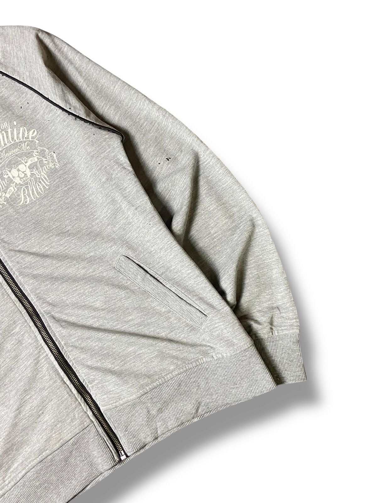 In The Attic × Seditionaries × Vintage In The Attic Skull Printed Zipped Hoodies (130) Size US M / EU 48-50 / 2 - 8 Thumbnail