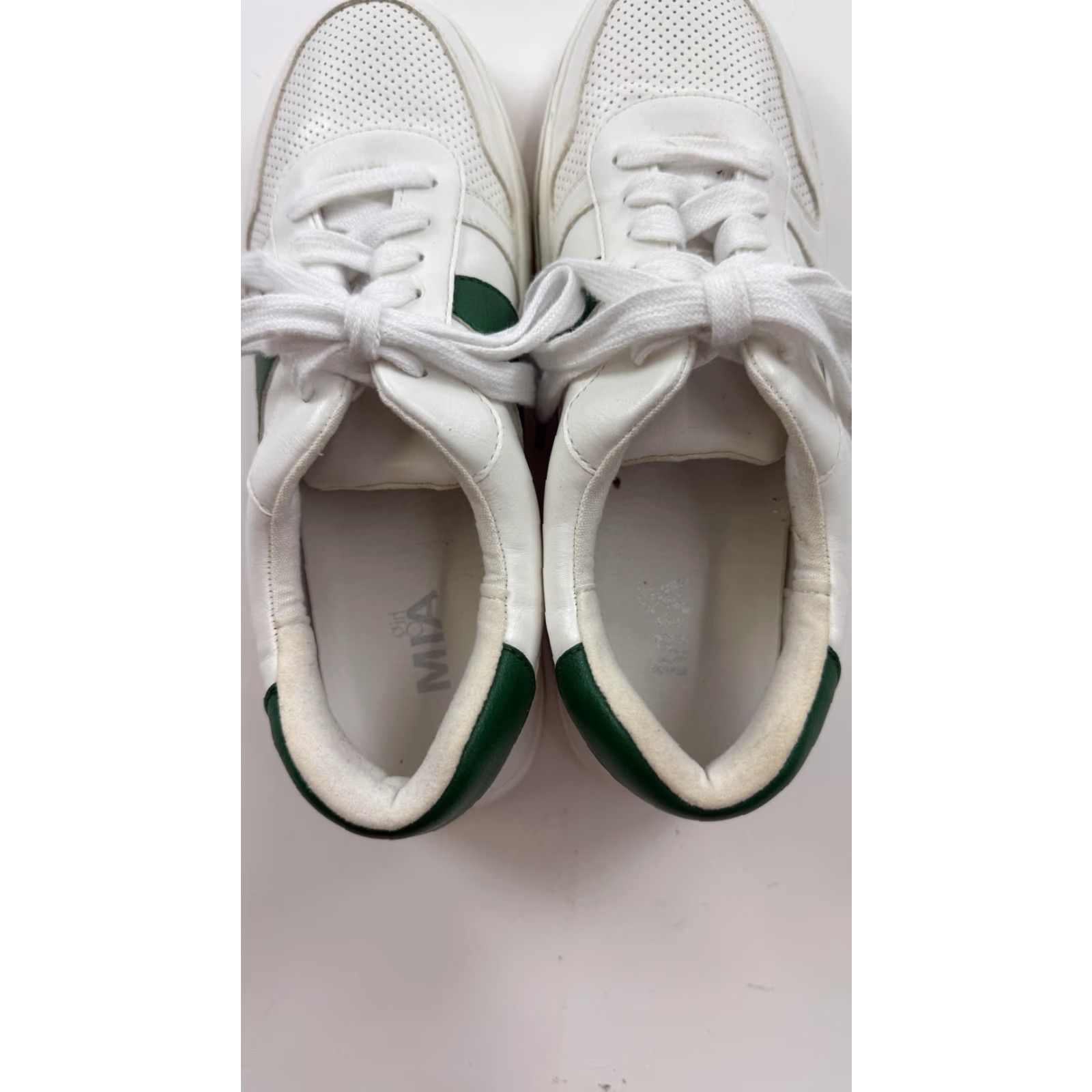 Vintage MIA Shoes Womens Size 8.5 White Green Low Top Casual Sneakers Athletic Comfort Shoes Size M / US 6-8 / IT 42-44 - 5 Thumbnail