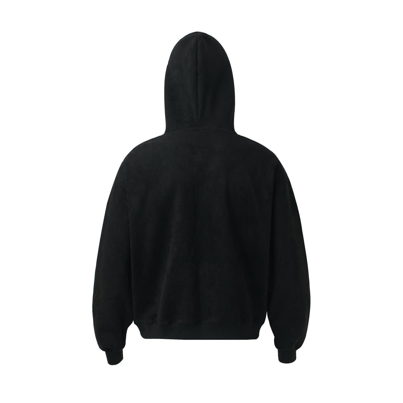 Japanese Brand Black Zip-Up Hooded Sweatshirt, Casual Hooded Jacket Size US M / EU 48-50 / 2 - 2 Thumbnail