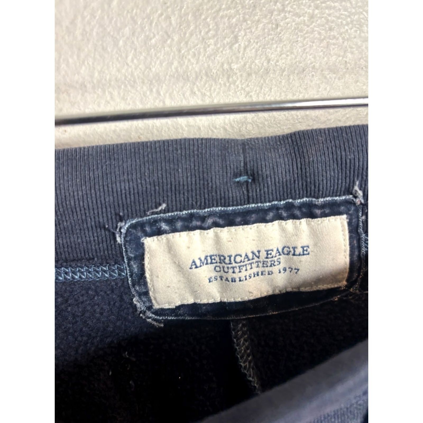 American Eagle Outfitters American Eagle Outfitters Pants Womens Y2K Baggy Logo Sweatpants Blue XS/S Regular Pockets Elastic Waist Size 28" / US 6 / IT 42 - 4 Thumbnail
