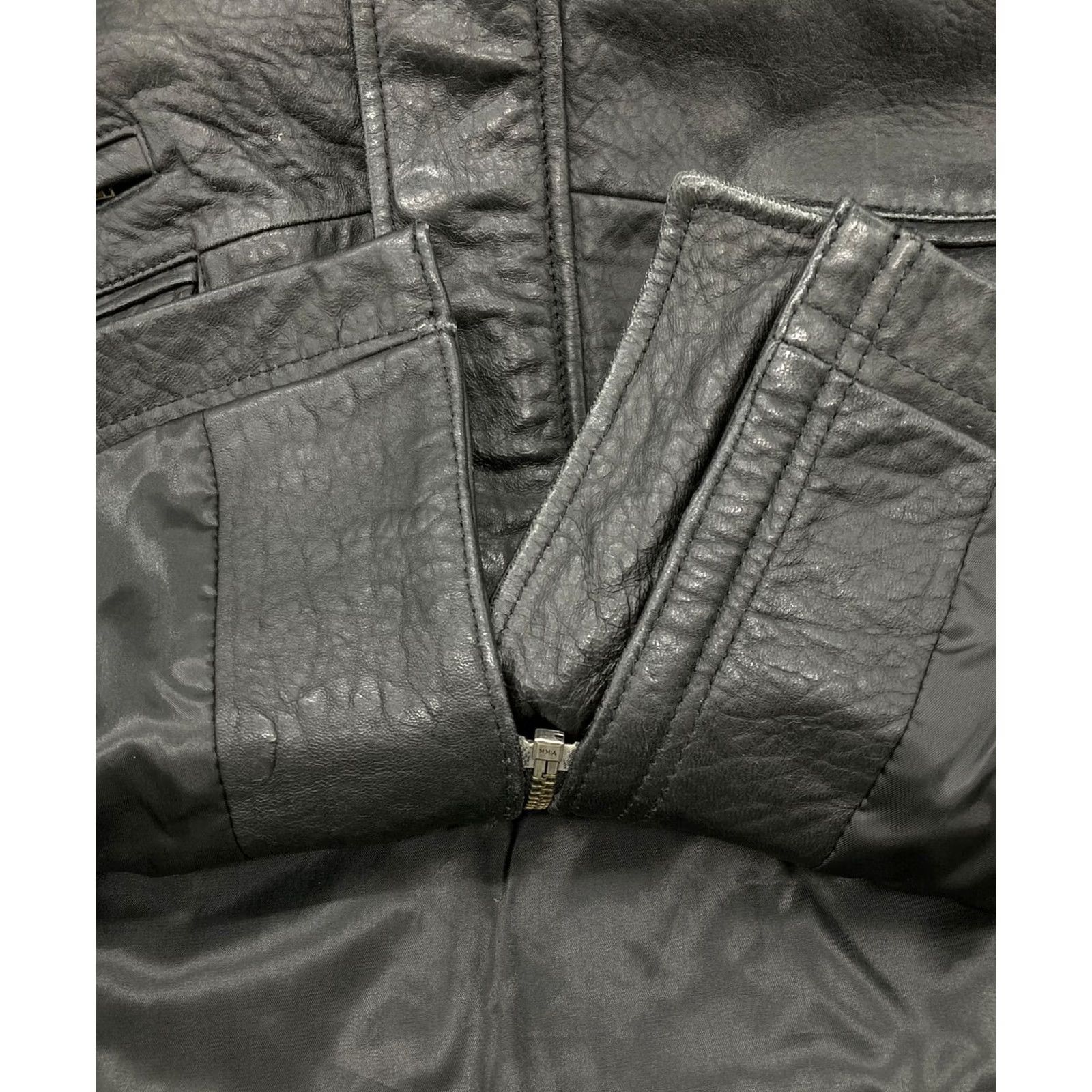 Vintage DANBERY HOMME Leather Jacket Jacket Men L Black Leather Jacket Size US L / EU 52-54 / 3 - 7 Thumbnail