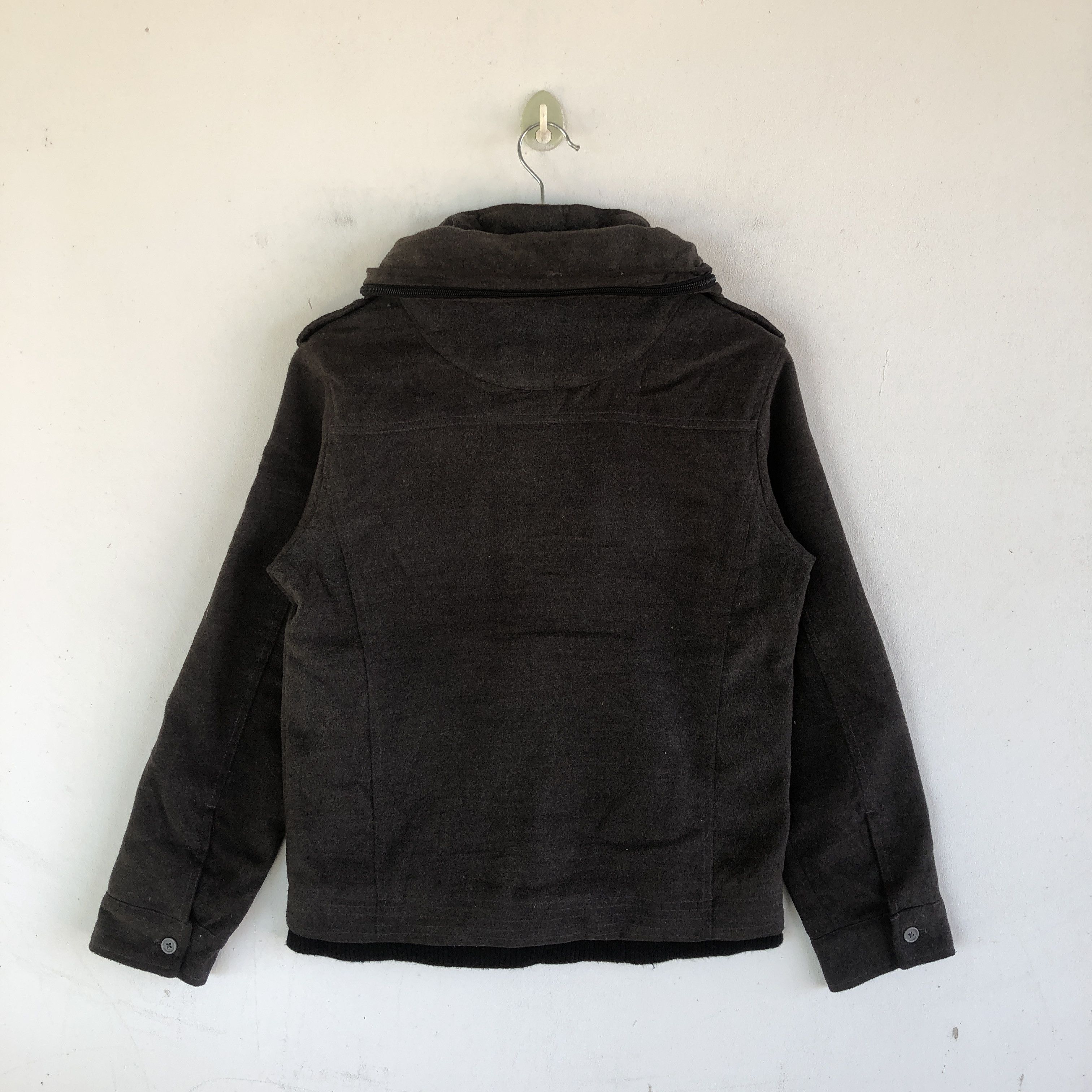 Japanese Brand × Vintage Vintage Y2K Nota Bene Hoodie Wool Bondage Chore Jackets Size US S / EU 44-46 / 1 - 2 Thumbnail
