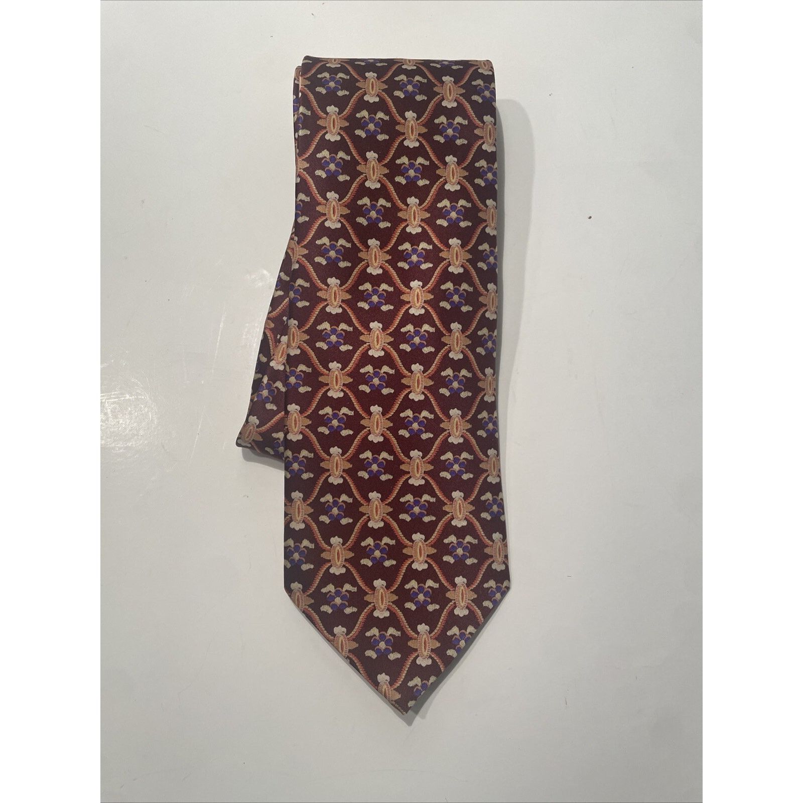 TED LAPIDUS TED LAPIDUS MEN'S Abstract SILK MULTICOLOR NECKTIE HANDMADE Size ONE SIZE - 2 Thumbnail