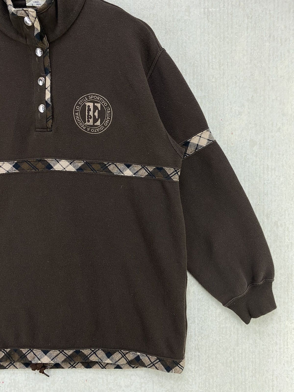 Ellesse Vintage Ellesse Sweatshirt Quarter Button Up Pullover Size L Size US L / EU 52-54 / 3 - 2 Thumbnail