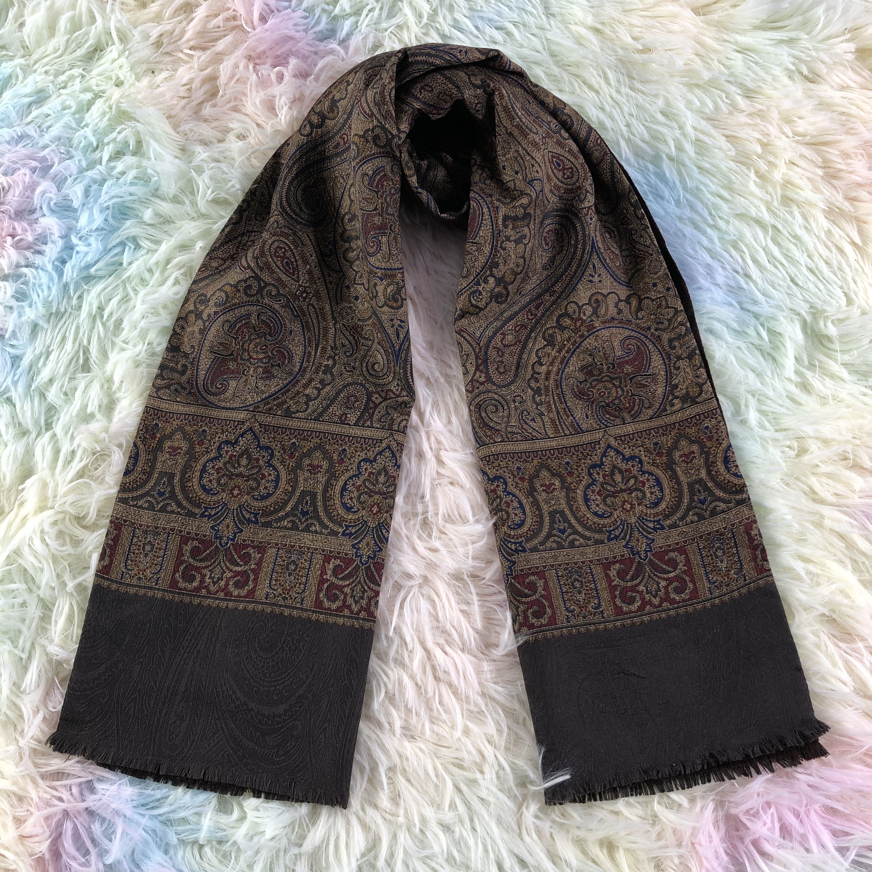 Vintage Silk Scarf / Muffler / Neckwear - KM471 Size ONE SIZE - 1 Thumbnail