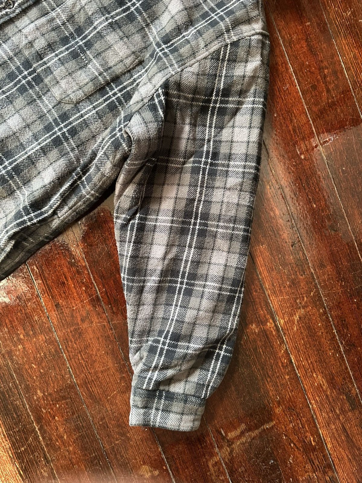Supreme SUPREME TARTAN FLANNEL HOODED SHIRT BLACK LARGE FW23 Size US L / EU 52-54 / 3 - 5 Thumbnail