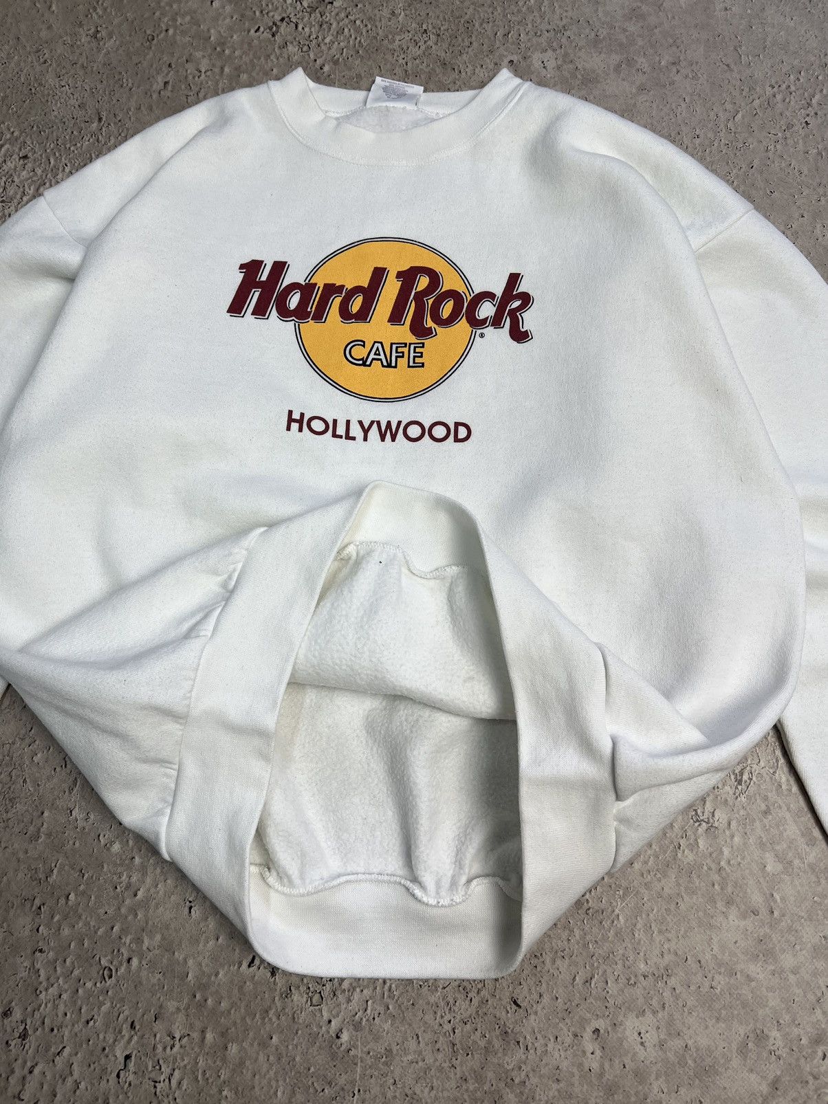 Boy London × Hard Rock Cafe Vintage streetwear Hard Rock Sweatshirt Hollywood 1990s Size US L / EU 52-54 / 3 - 5 Thumbnail
