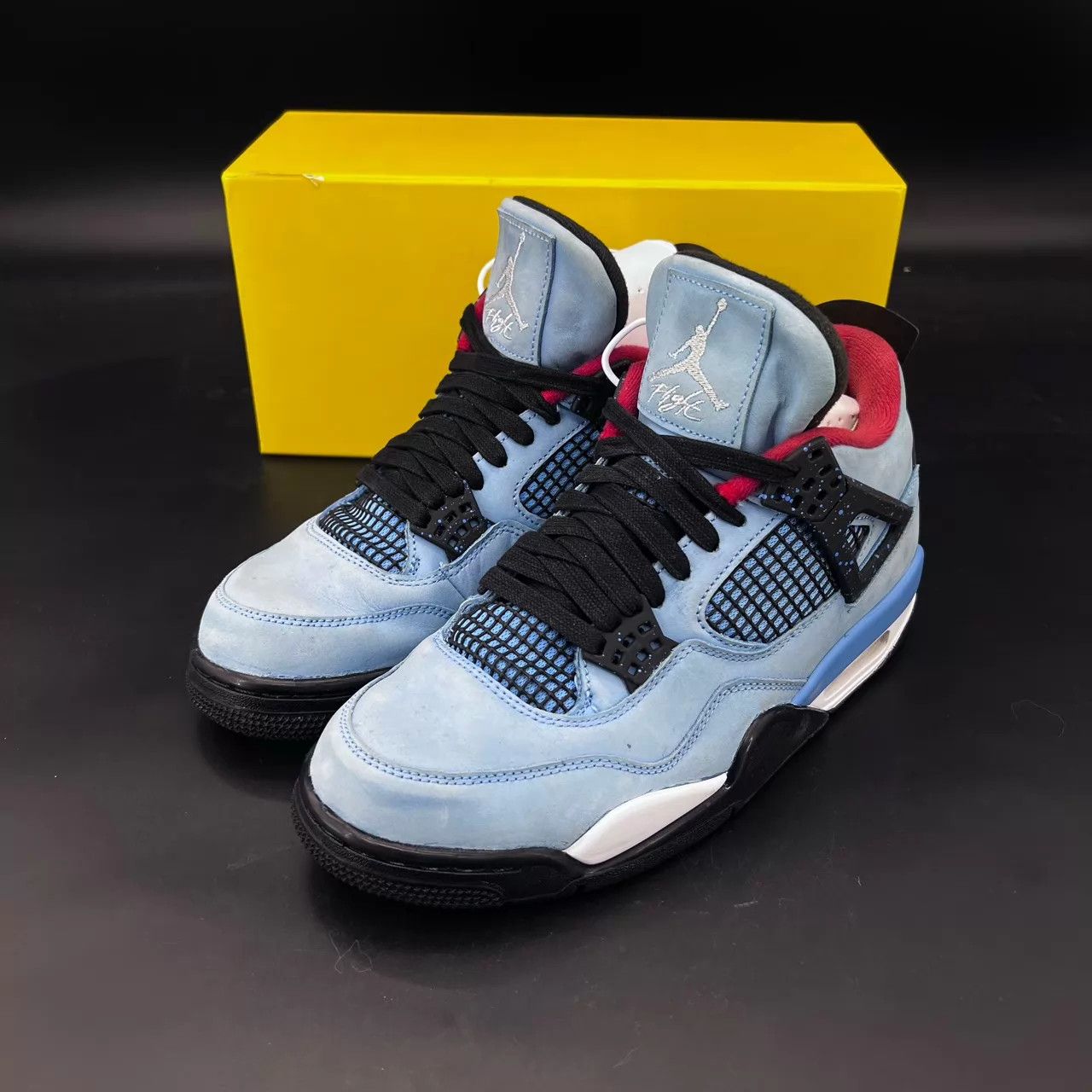 Nike Jordan 4 TS Blue Suede 41 2W, Like New CH2027 Size US 8 / EU 41 - 1 Thumbnail