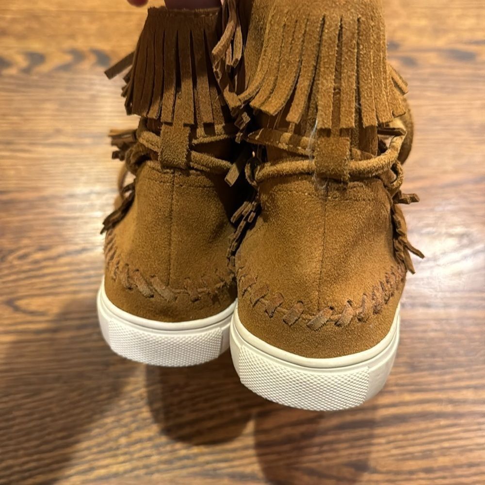 J/Slides J Slides suede fringed wrap tassel tie white sidewall whip Size US 6 / IT 36 - 5 Thumbnail