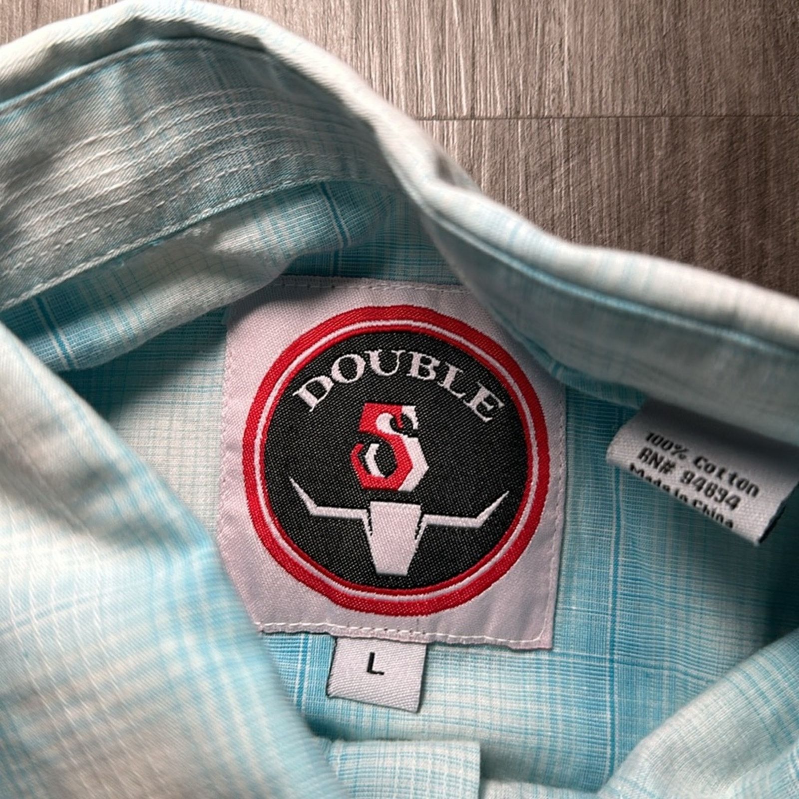 Other Double S Western Long Sleeve Pearl Snap Button - Large Size US L / EU 52-54 / 3 - 6 Thumbnail