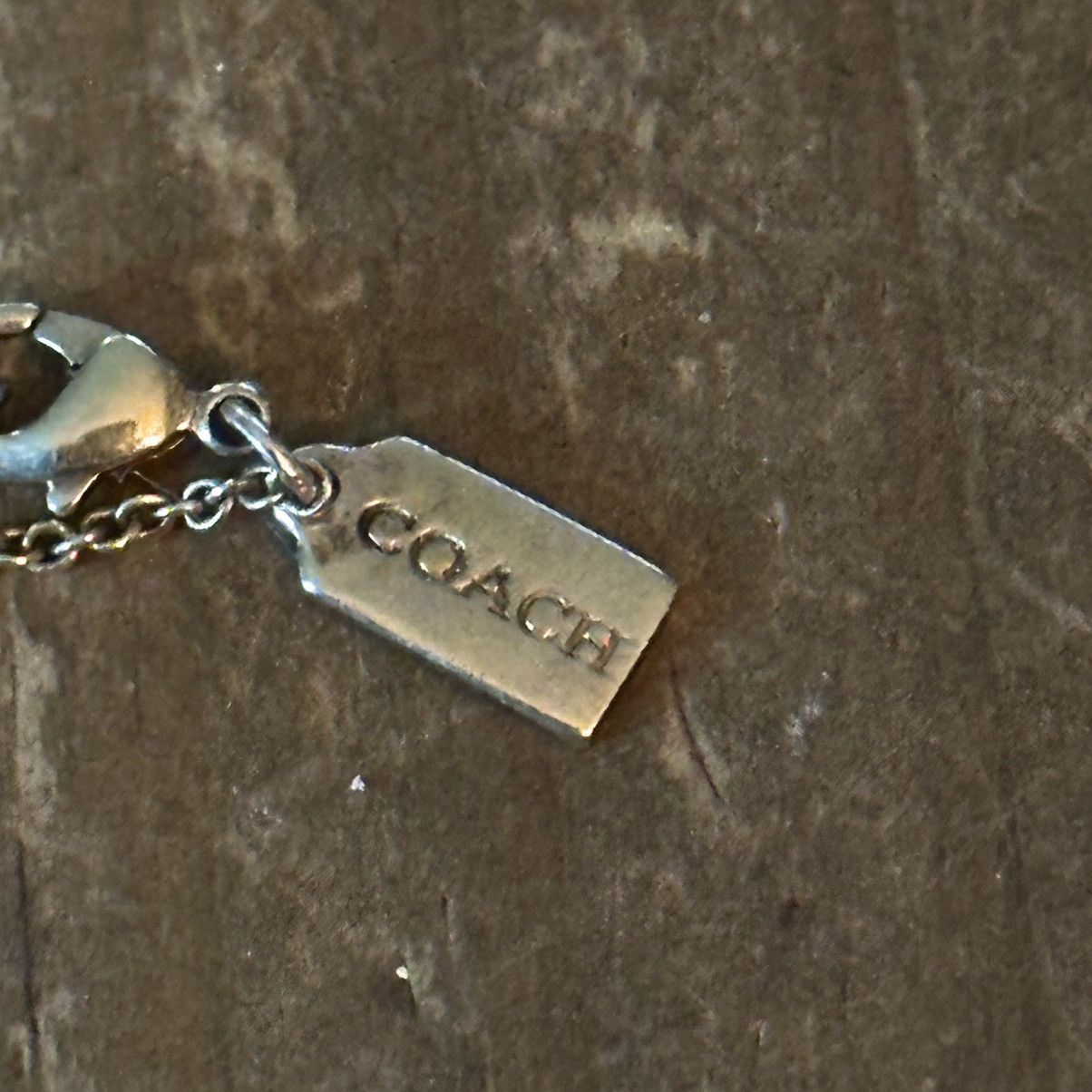 Coach Coach gold tone crystal logo pendant necklace Size ONE SIZE - 2 Thumbnail