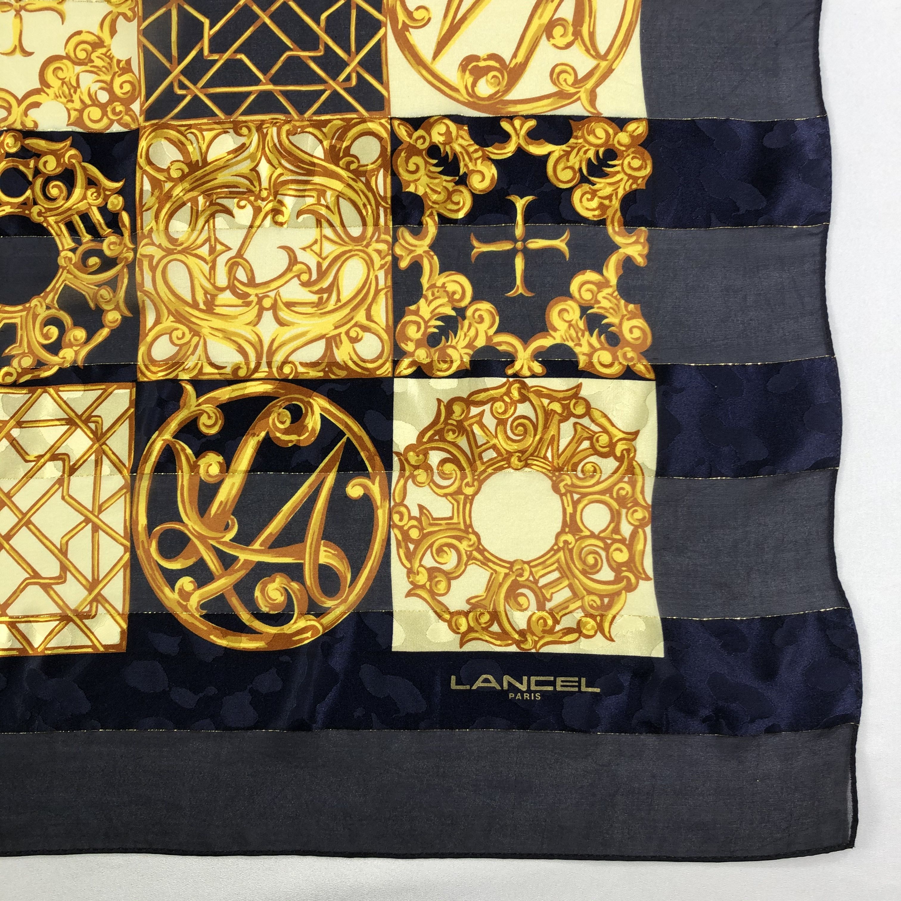 Lancel × Vintage Vintage Lancel Silk Scarf Size ONE SIZE - 4 Thumbnail